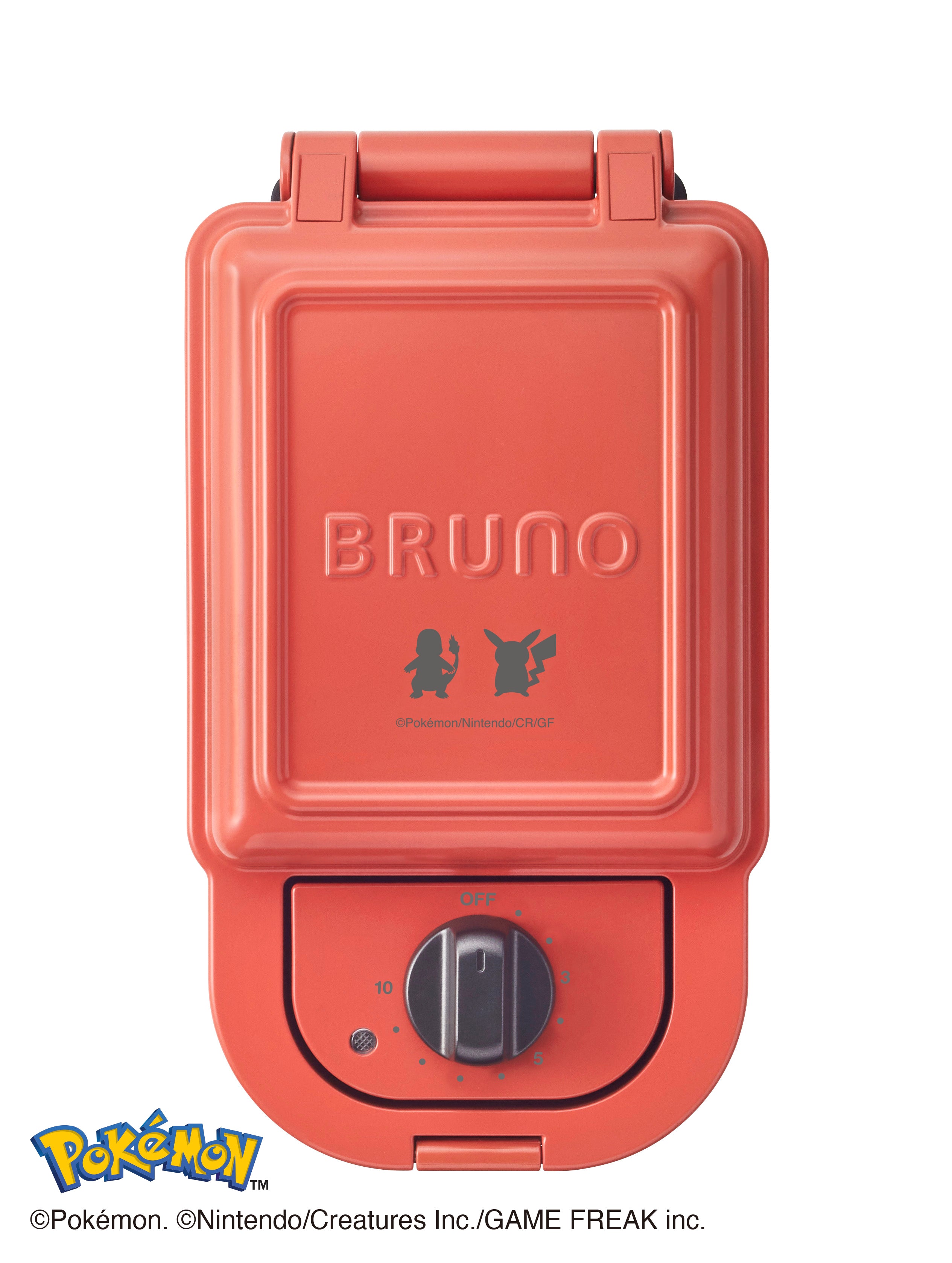 BRUNO BOE131 Pokemon Limited Edition Single-Slice Sandwich Maker - Perfect for Quick Breakfasts, Kids' Meals & Pokemon-Themed Parties