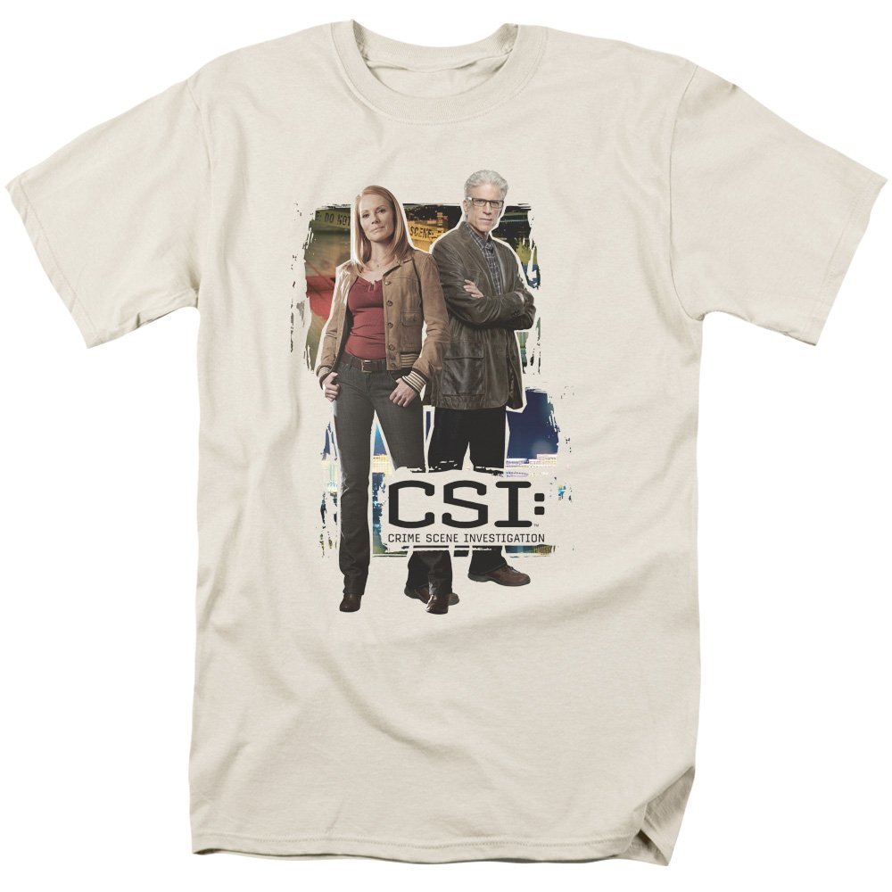 CSI TV Show CBS Back To Back Graphic T-Shirt for Men & Women - Cool Crime Drama Fan Tee for Casual Wear, Cosplay & TV Show Conventions
