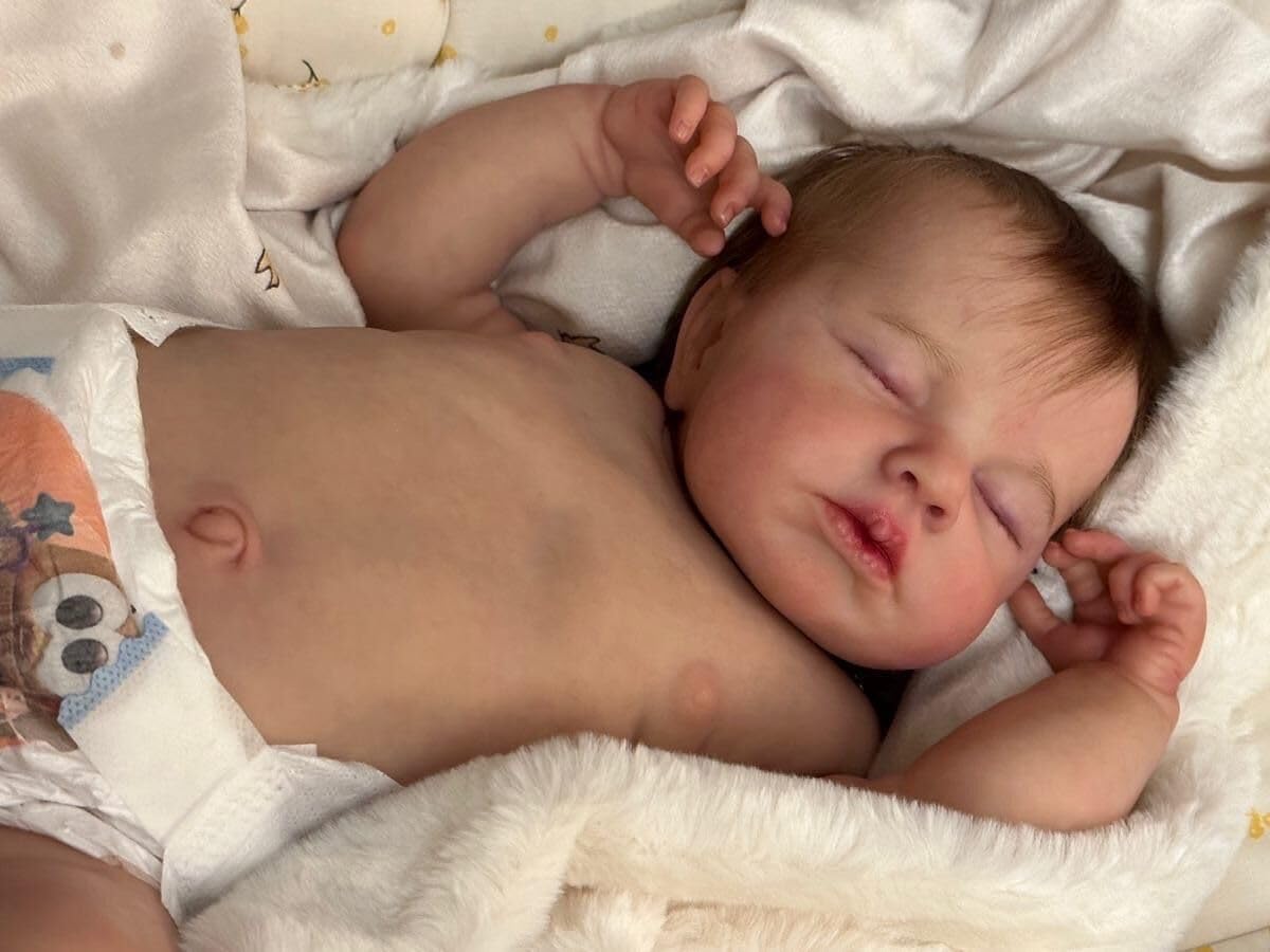 Anano 20 Inch Realistic Silicone Reborn Baby Doll Boy - Full Body 3D Skin with Blue Veins, Lifelike Toddler Doll for Collectors, Photography Props & Nursery Decor