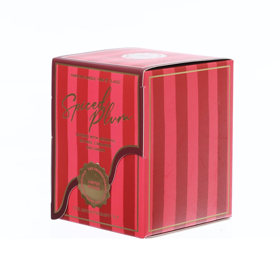 Aromatherapy Spiced Plum Scented Votive Candle 100g - Holiday Home Fragrance for Christmas Decor & Relaxation