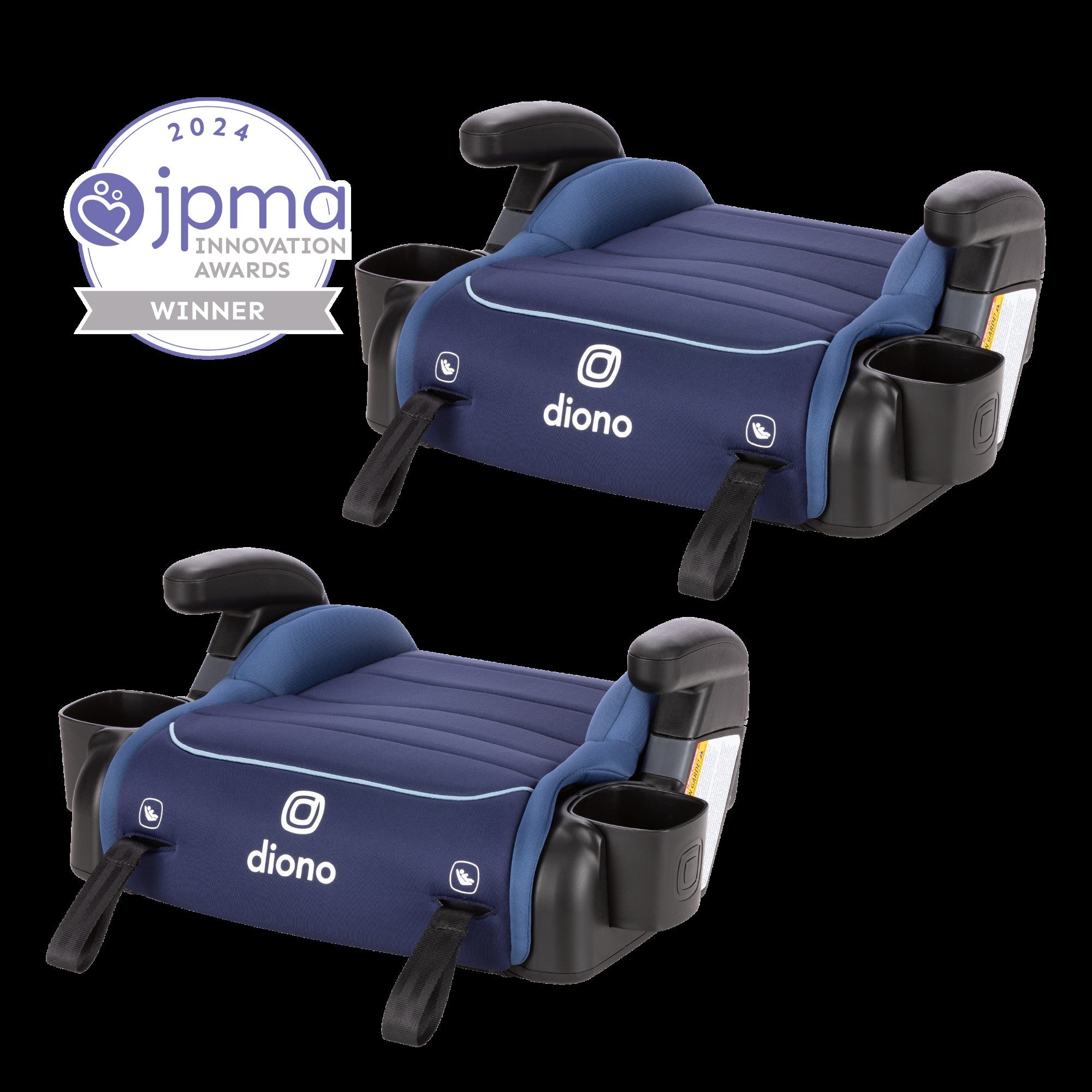 Diono Connect3 RXT Backless Booster Car Seat - 2 Pack | Safe & Comfortable for Kids 4-12 Years | Perfect for School, Travel & Everyday Use