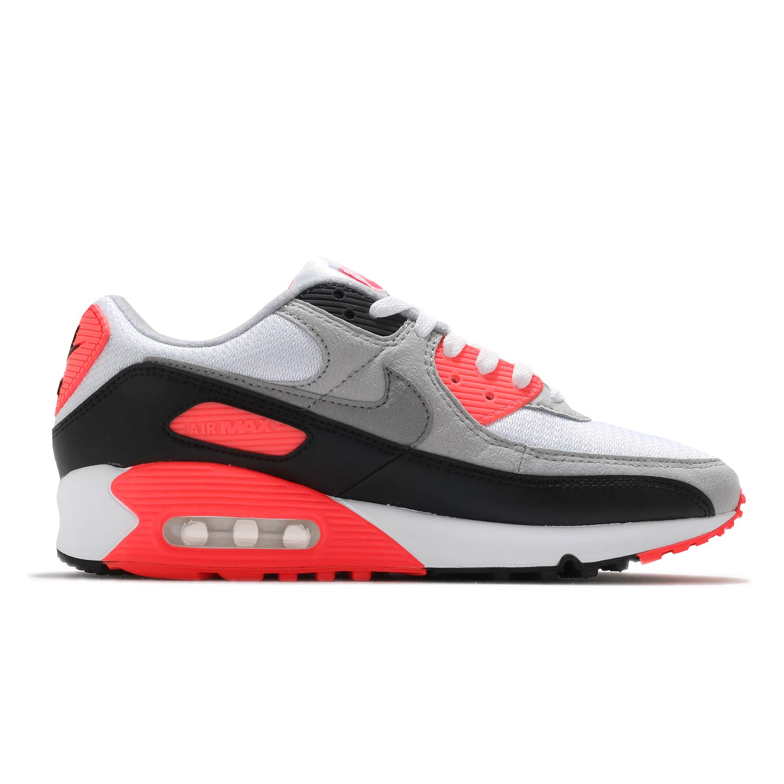 Nike Men's Air Max 90 OG CT1685 100 Infrared 2020 Retro Running Shoes - Size 7.5 - Comfortable Sneakers for Jogging, Gym & Casual Wear