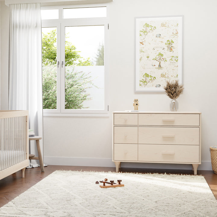 Babyletto Lolly 6-Drawer Assembled Double Dresser - Modern Nursery Storage Solution for Baby Clothes, Diapers & Essentials | Perfect for Newborns & Toddlers Bedroom Organization