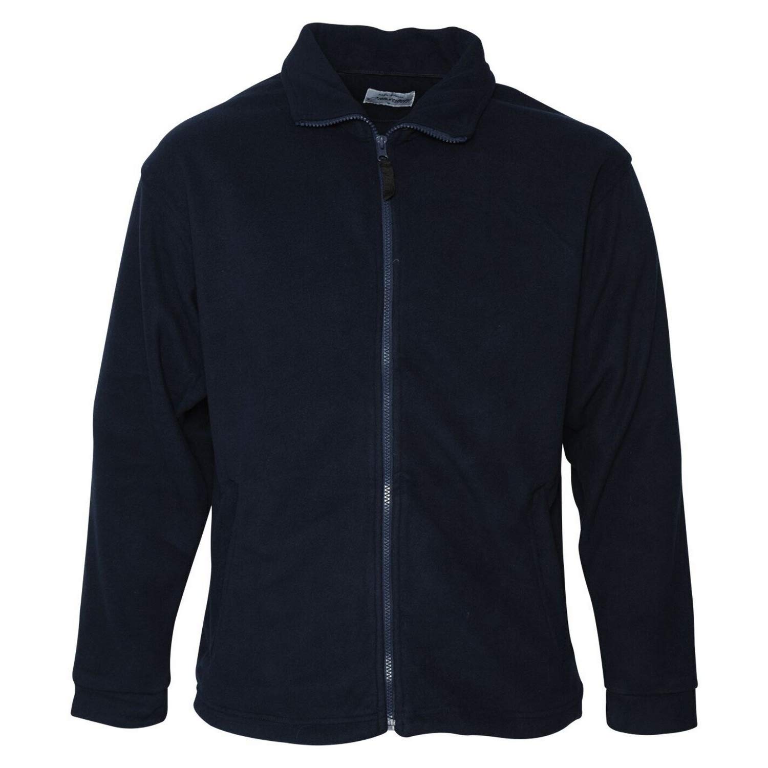 Absolute Apparel Men's Brumal Full Zip Fleece Jacket - Soft & Warm Winter Pullover (Size S, Navy Blue) - Perfect for Outdoor Activities, Hiking & Casual Wear