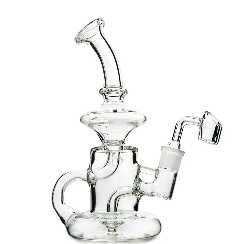 Premium Thick Glass Dab Rig with Quartz Banger - 10mm/14mm Water Pipe for Concentrates | Smooth & Durable Design for Home Use or Travel