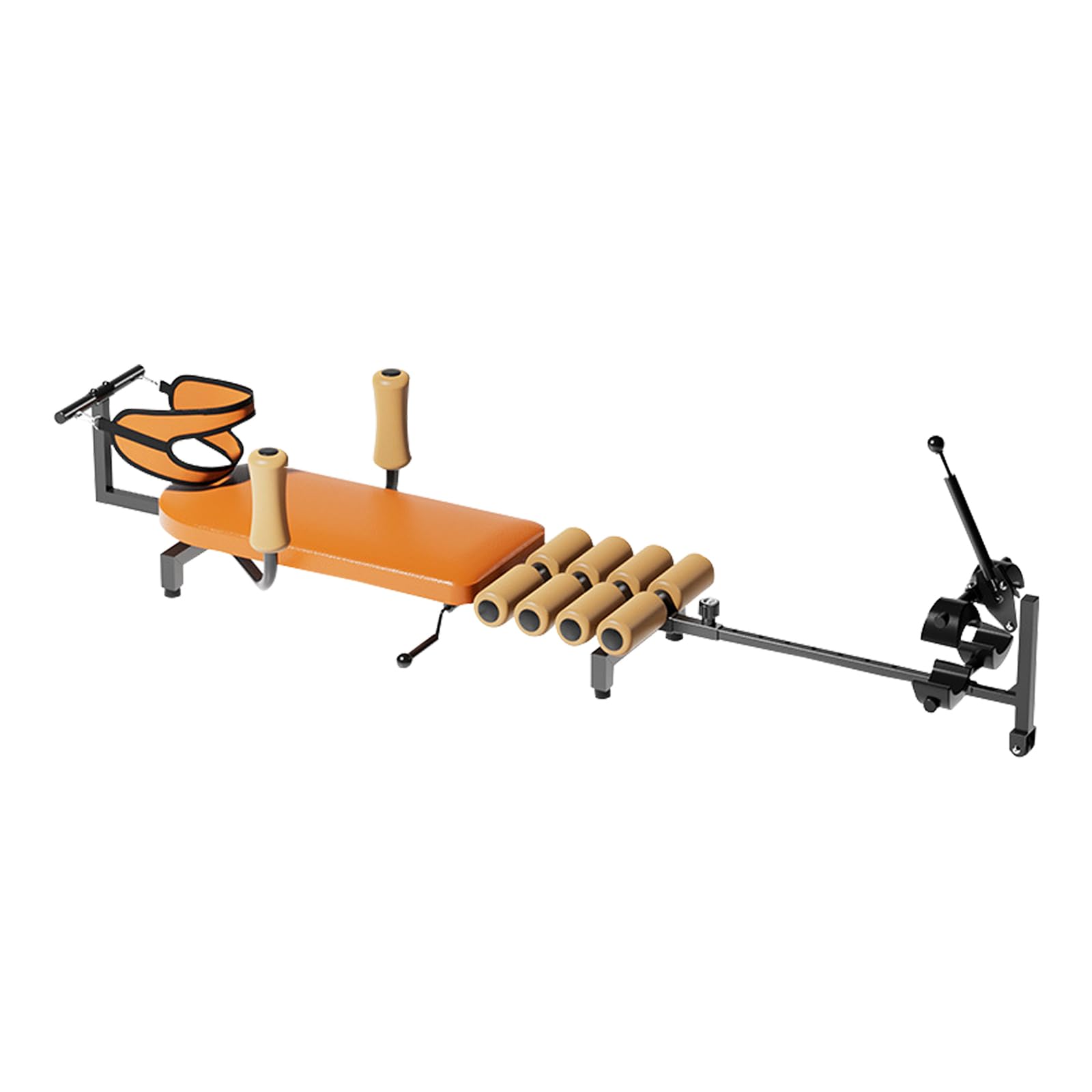 Premium Cervical Lumbar Spine Traction Bed - Adjustable 55-73 Inch Back Stretcher for Pain Relief & Decompression (Supports 287 lbs) - Ideal for Home Therapy, Chiropractic Care, and Posture Correction