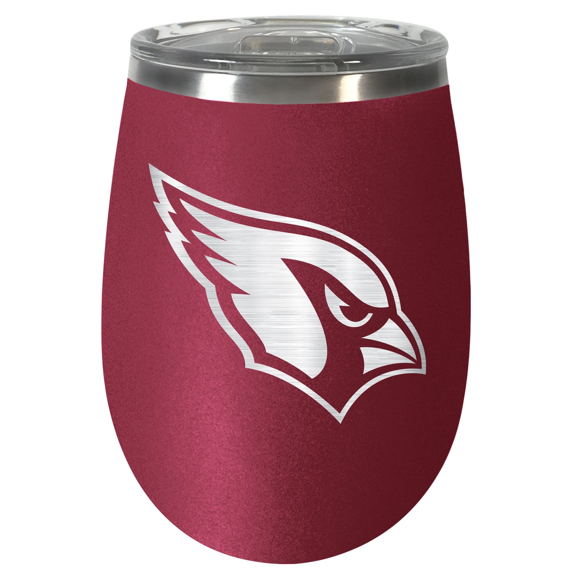 Arizona Cardinals 12oz Insulated Wine Tumbler - Officially Licensed NFL Team Logo Stainless Steel Cup - Perfect for Game Day, Tailgating & Home Decor