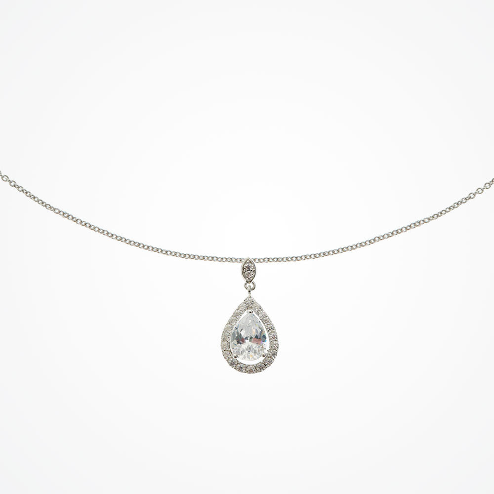 Belmont Crystal Pendant Necklace for Women - Elegant Dainty Jewelry Gift for Her - Perfect for Weddings, Anniversaries & Special Occasions