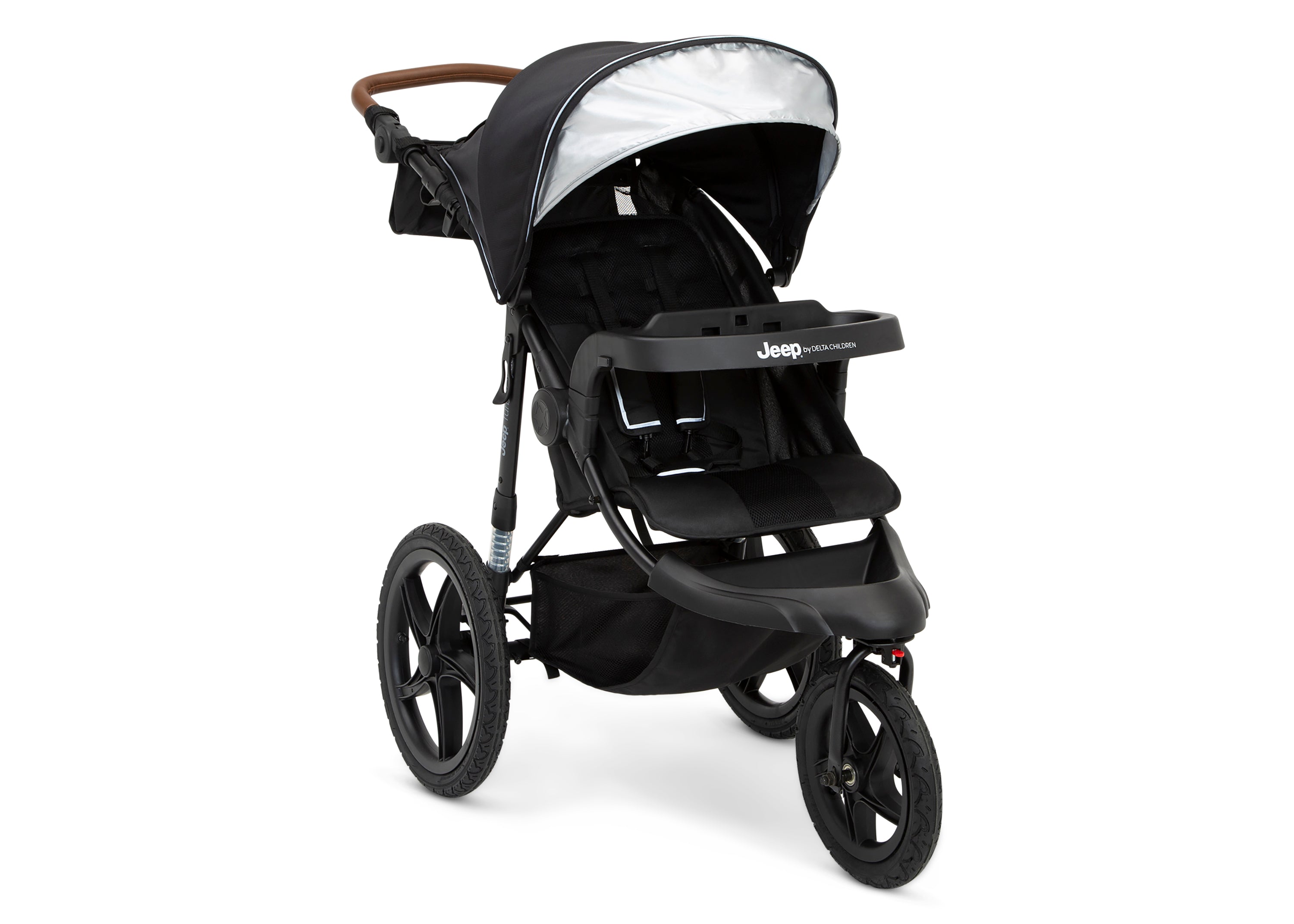Jeep TurboGlyde All-Terrain Jogging Stroller for Running & Outdoor Adventures - Lightweight Baby Stroller with Shock Absorption for Smooth Rides on Trails, Parks & City Streets