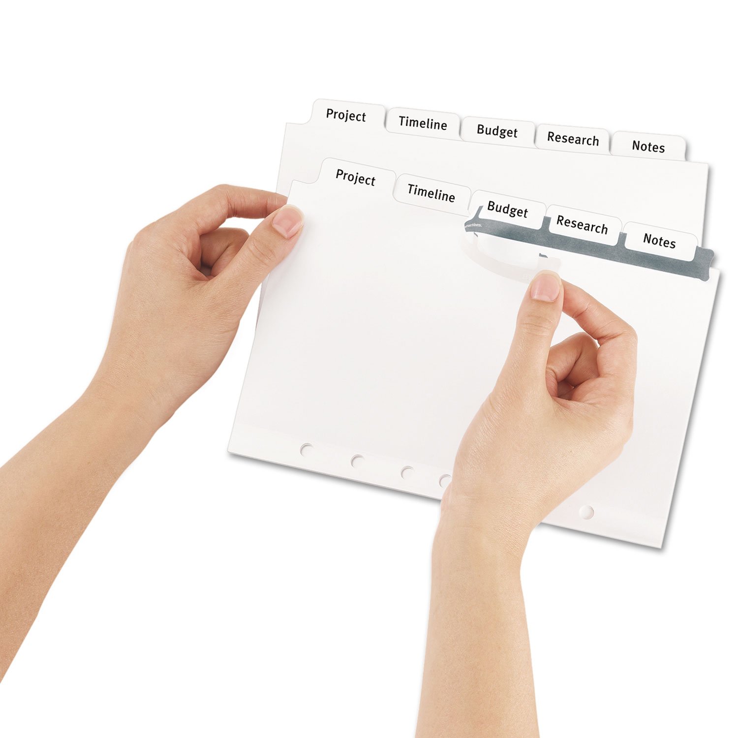 Avery 11426 Index Maker Dividers - 5-Tab White 8.5
