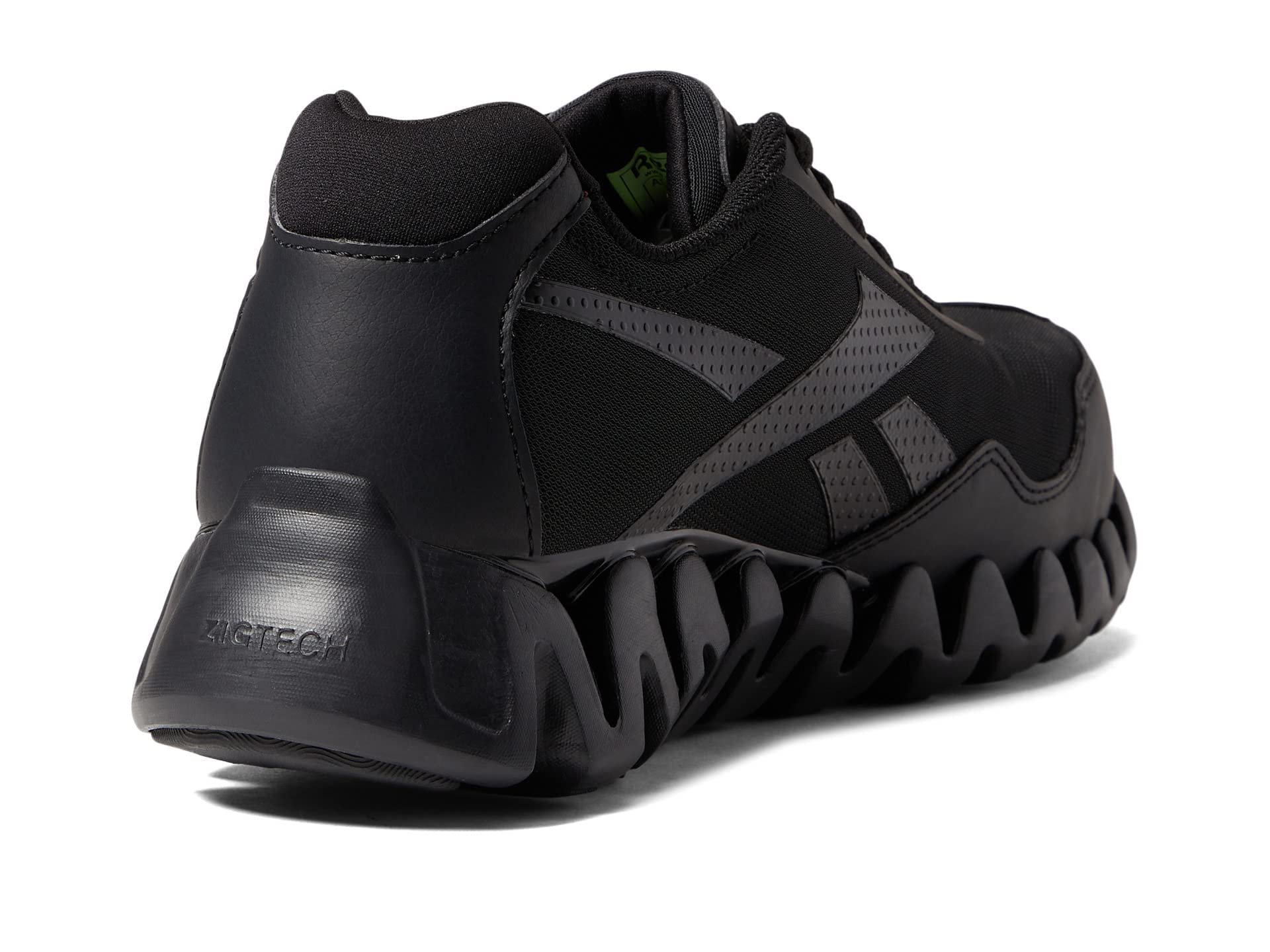 Reebok Men's Rb3019 Zig Pulse Work Safety Composite Toe Shoes - Black Steel Toe Boots for Construction, Warehouse & Industrial Work (OSHA Compliant) | Durable Slip-Resistant Work Shoes for Electricians & Mechanics