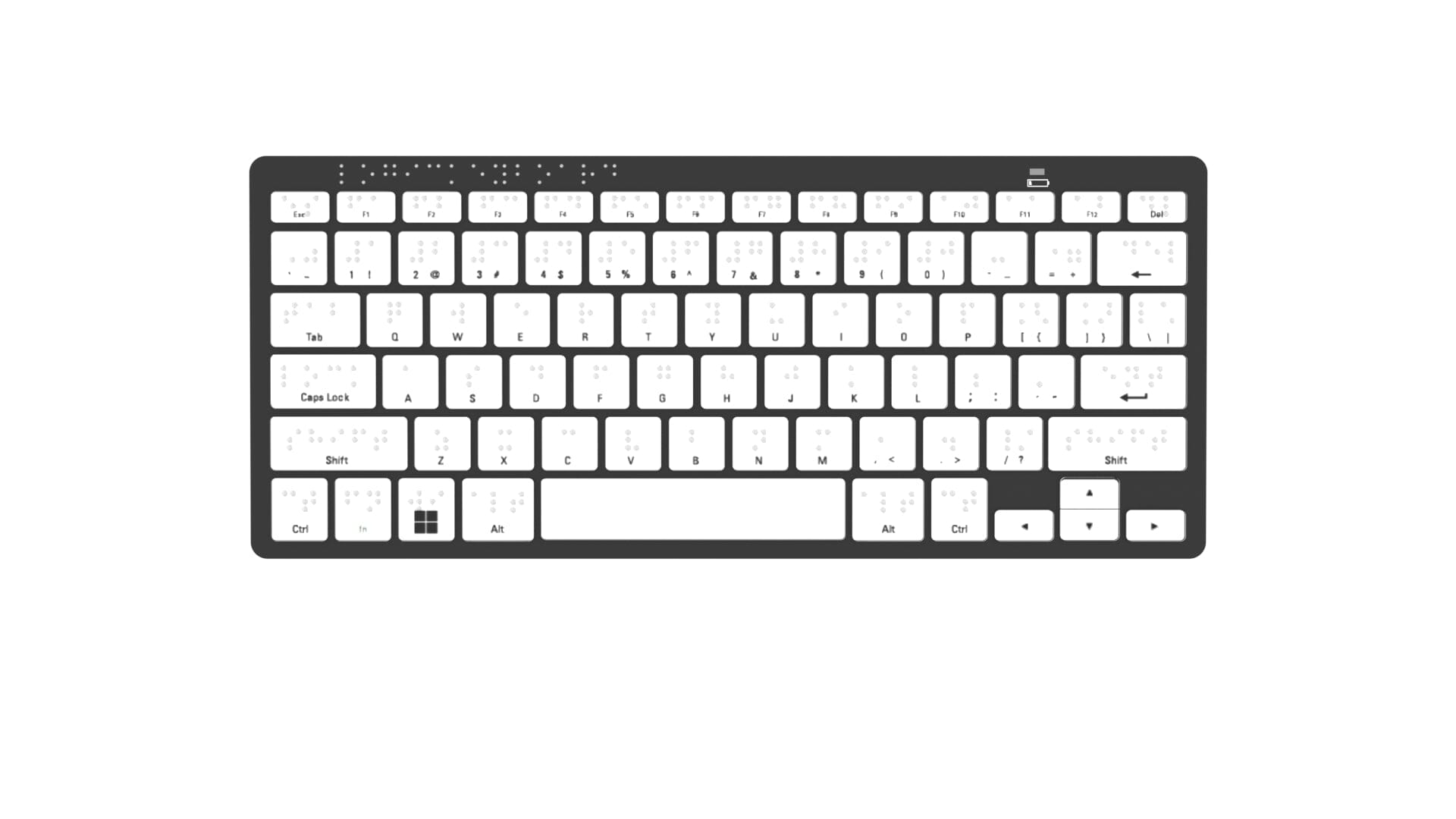 Braille QWERTY Keyboards - Large Print & Standard Options for Visually Impaired Users | Computer Accessibility for Blind & Low Vision Students & Professionals
