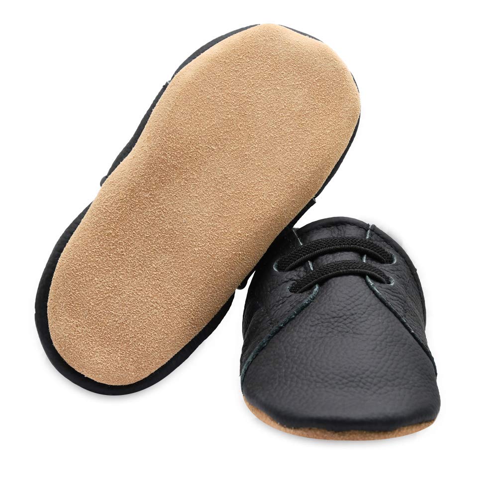 iEvolve Soft Sole Baby Shoes for Girls & Boys - First Walker Crib Shoes & Toddler Moccasins - Perfect for Indoor Play, First Steps & Special Occasions
