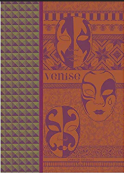 Venetian Masks Kitchen Towels - Absorbent & Decorative Dish Cloths for Italian Themed Kitchens, Parties & Home Decor