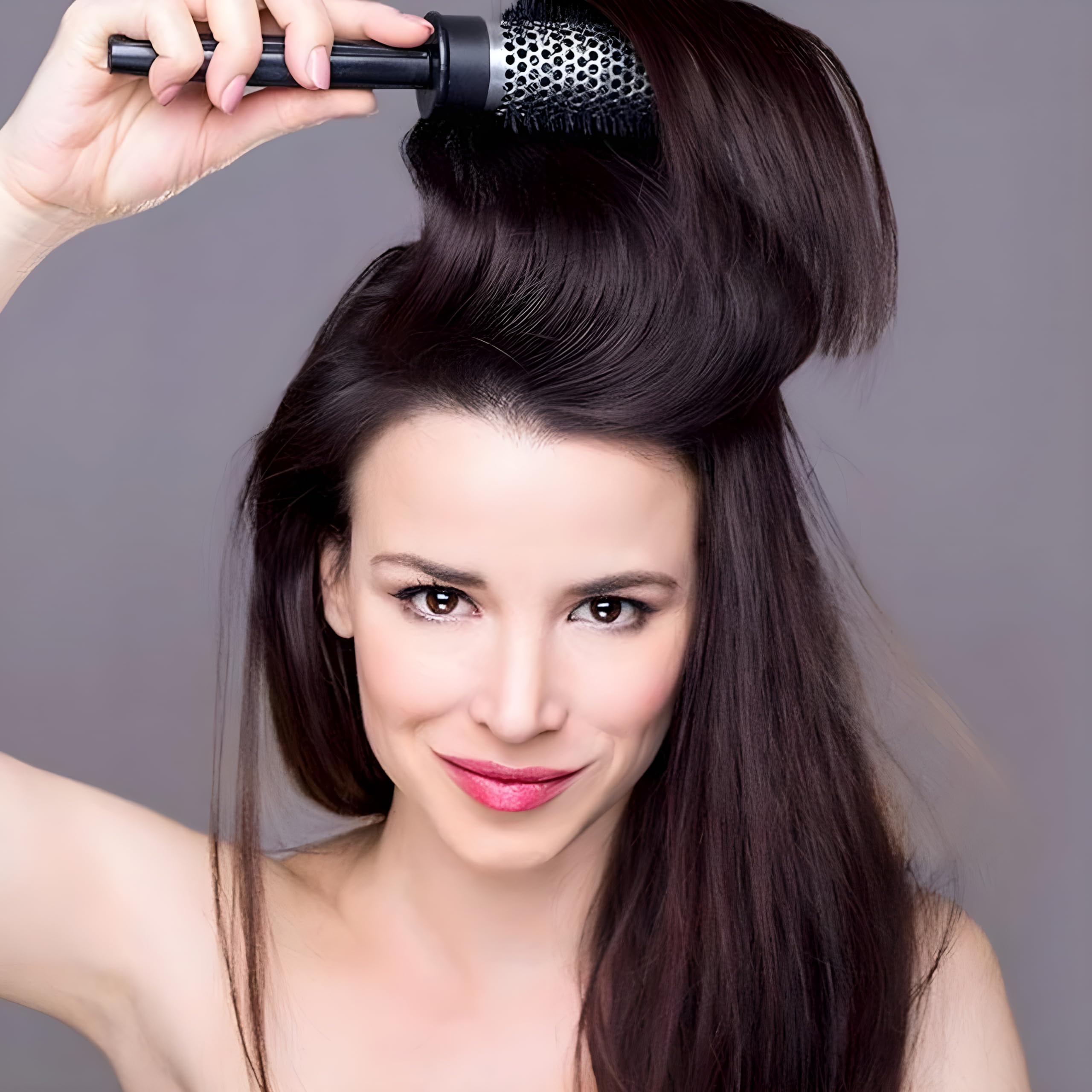 Professional Round Hair Brush & Comb Set for Curly Hair - Detangling Styling Tool for Smooth Frizz-Free Hair | Perfect for Salon, Home & Travel Use
