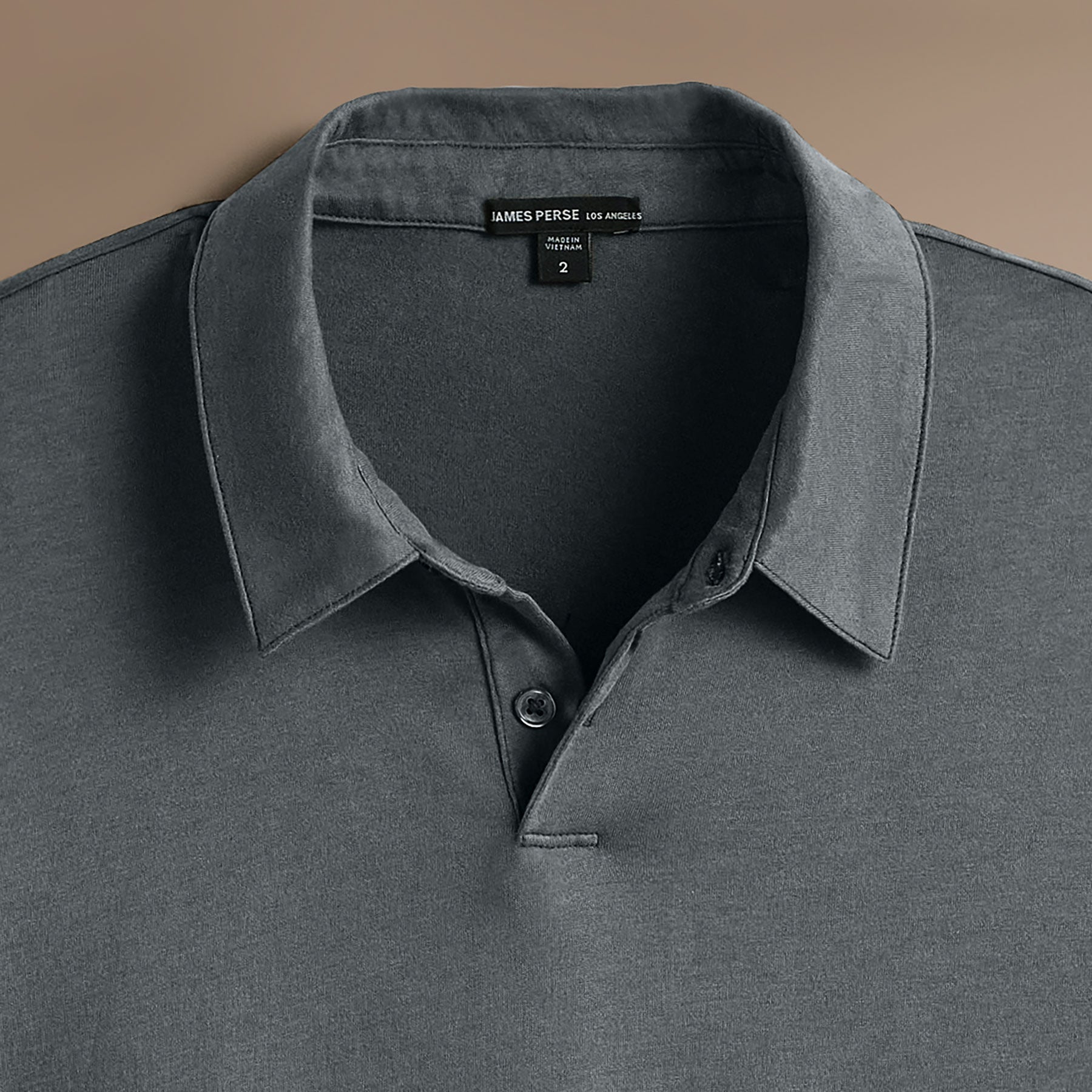 Brushed Lotus Polo Shirt for Men - Soft & Comfortable Asphalt Gray Cotton Blend - Perfect for Casual Wear, Office & Outdoor Activities
