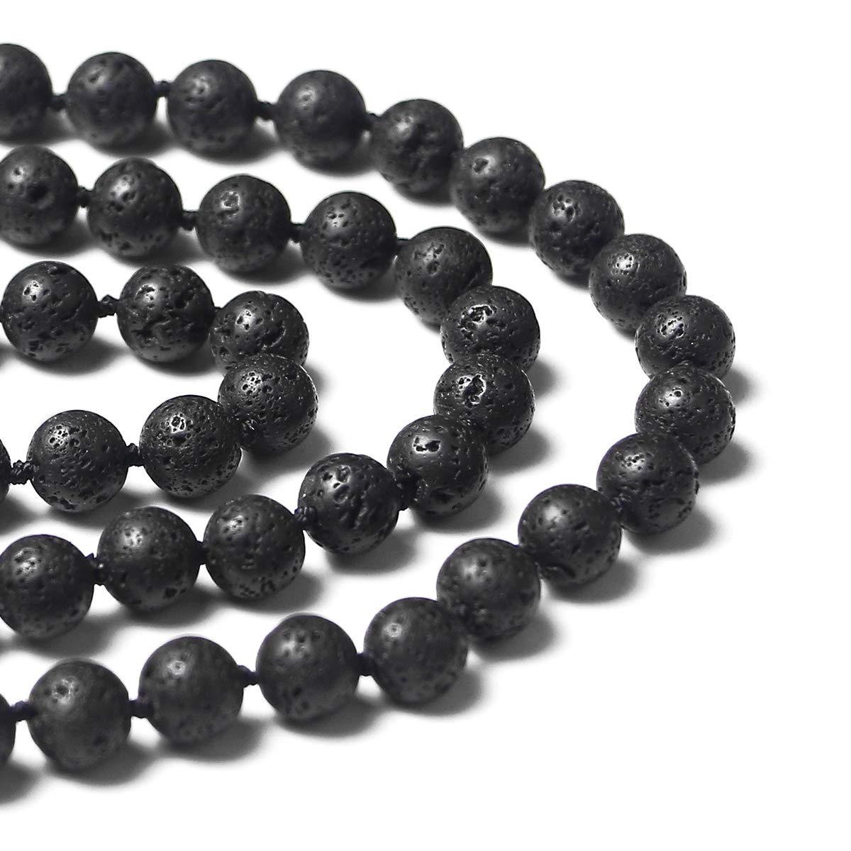 108 Mala Beads Necklace - 8mm Tibetan Prayer Beads for Yoga & Meditation - Hand Knotted Japa Mala Buddhist Rosary - Perfect for Mindfulness Practice, Stress Relief & Spiritual Healing