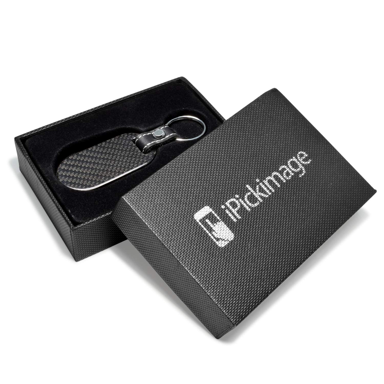 Jeep Wrangler Rubicon Key Chain - 100% Authentic Black Carbon Fiber Tag Style | Perfect for Jeep Owners & Off-Road Enthusiasts