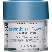CND Retention Sculpting Powder - Bright White 0.8 oz for Strong & Shiny Nails - Perfect for Salon & Home Manicures