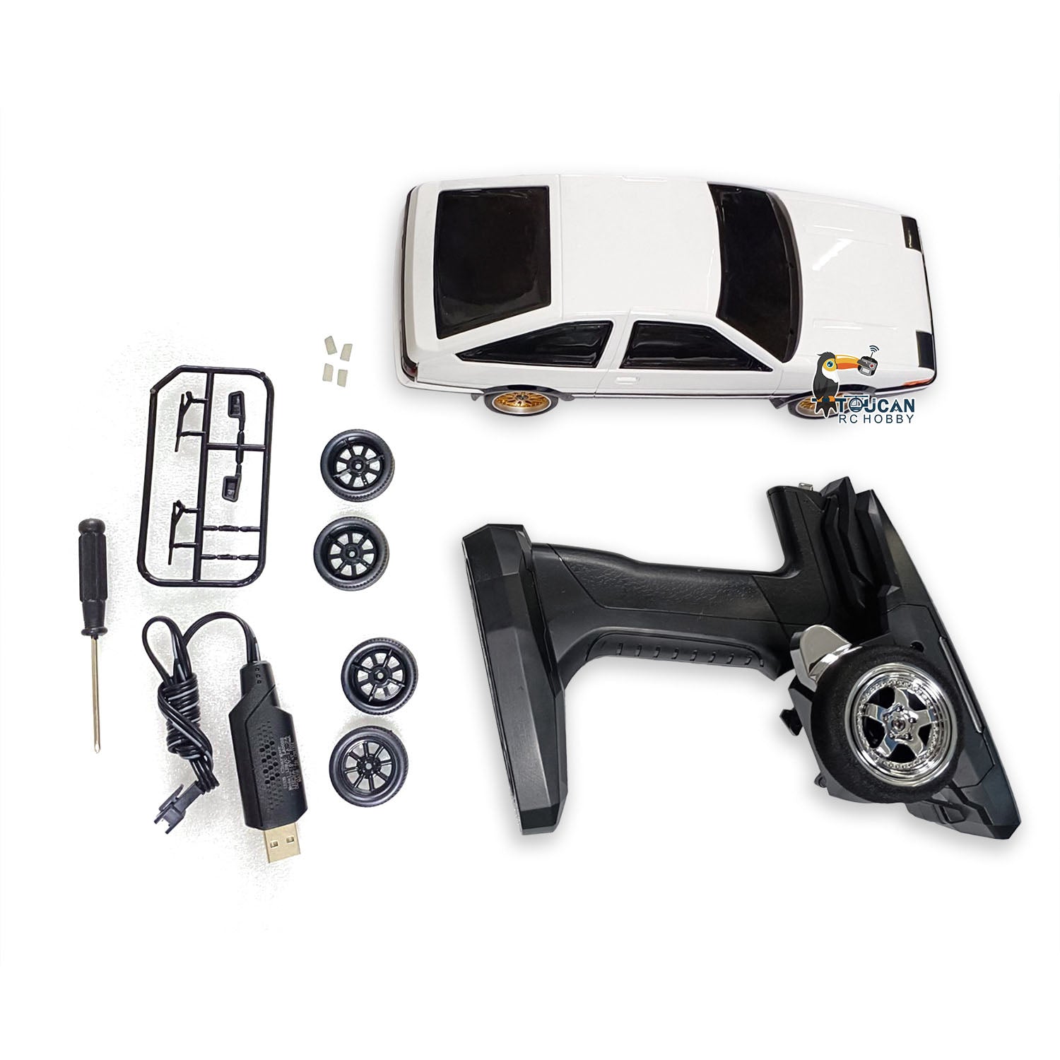1/18 LDRC LD1801 RC Drift Car - RWD AE86 Radio Controlled Racing Vehicle with Flip Light & Gyroscope | US Stock | Drift Racing, Backyard Fun, Hobbyist Collection