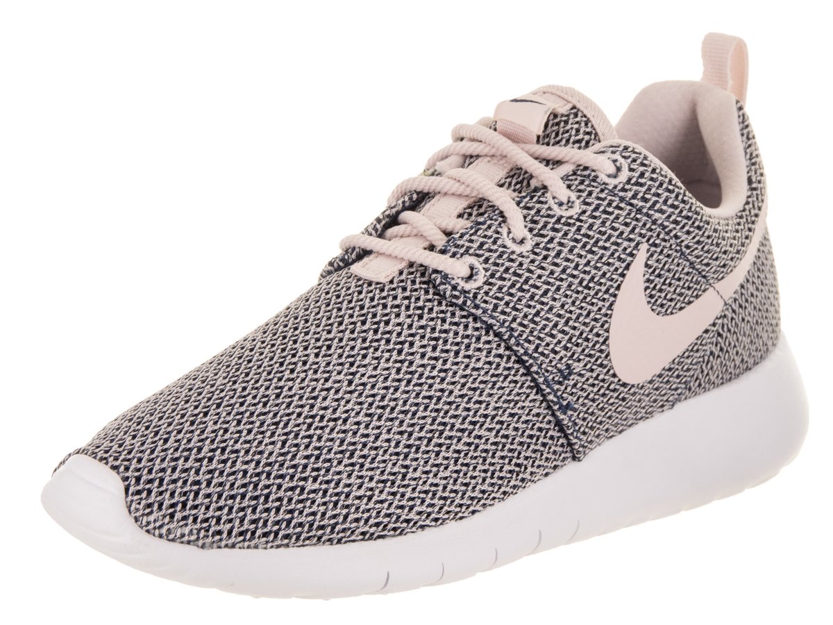 Nike Roshe One Big Kids Running Shoes - Navy/Barely Rose-White (599729-414) | Lightweight & Comfortable Sneakers for Boys & Girls - Perfect for School, Sports & Casual Wear