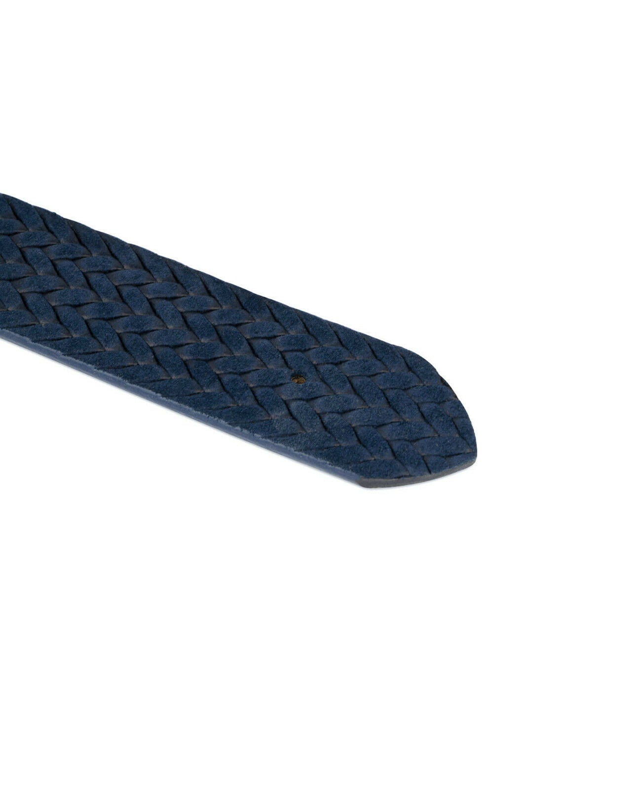 Blue Suede Leather Belt Strap for Dior Buckle 35mm - Woven Embossed Unisex Fashion Accessory - Perfect for Casual Wear, Office Outfits & Special Occasions