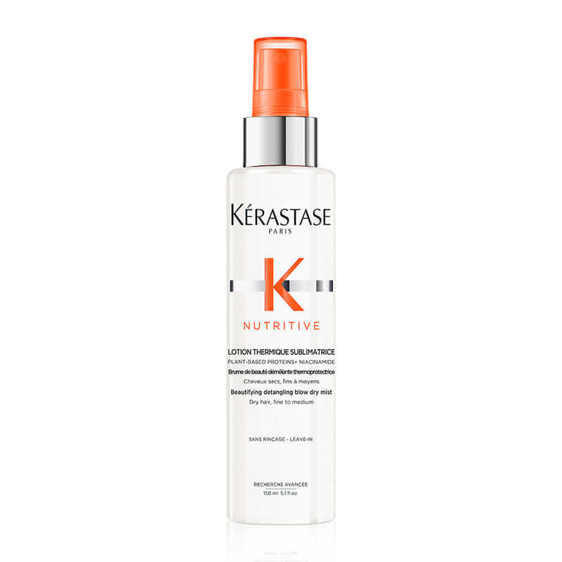 Kérastase Nutritive Beautifying Detangling Blow Dry Mist for Dry Fine to Medium Hair - 5.07oz Heat Protectant Leave-In Conditioner for Smooth, Shiny Hair - Perfect for Daily Styling & Salon-Quality Blowouts
