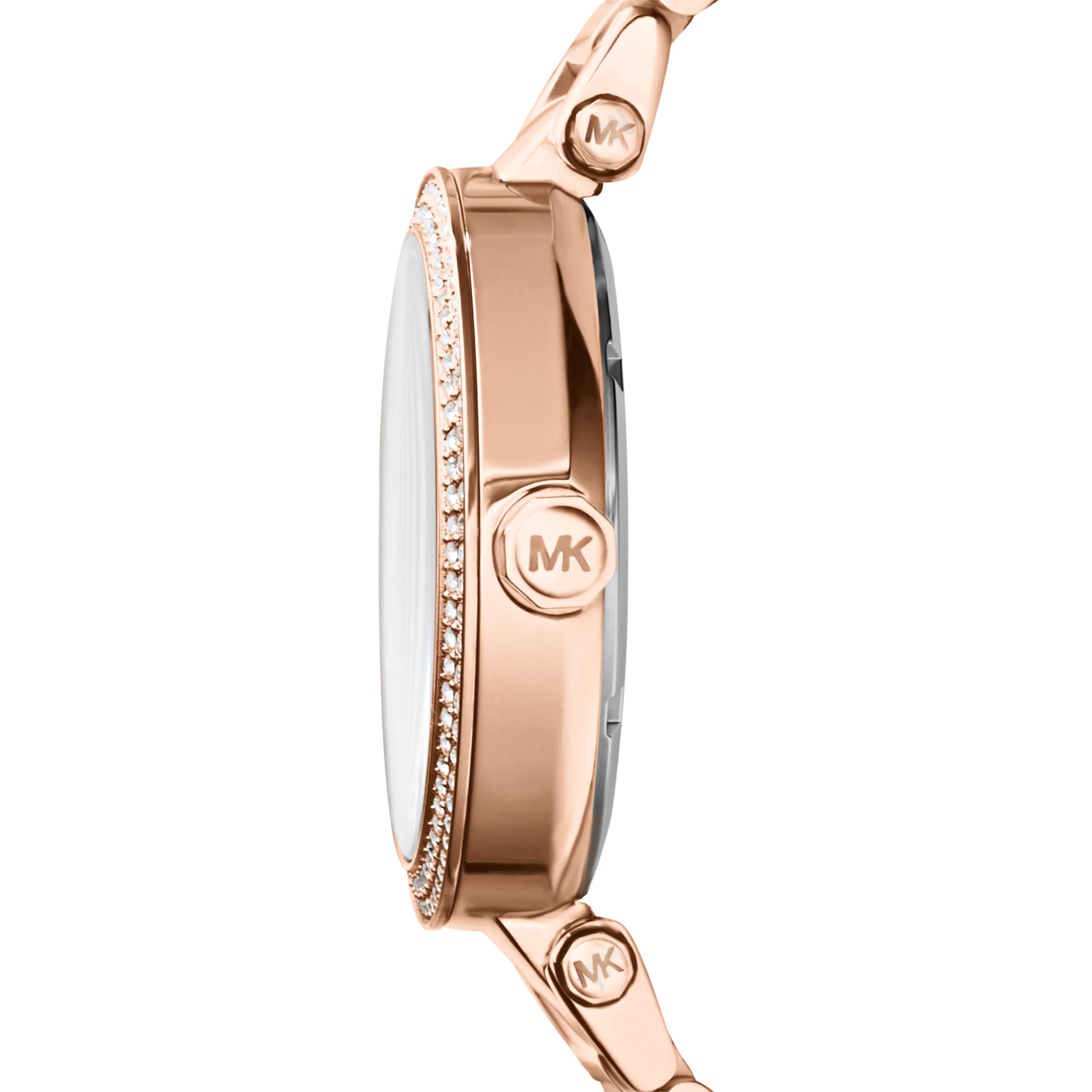 Michael Kors Parker Women's Watch - Stainless Steel & Pavé Crystal Watch with Interchangeable Bands (Steel/Leather/Silicone) | Elegant Dress Watch for Work, Parties & Everyday Wear