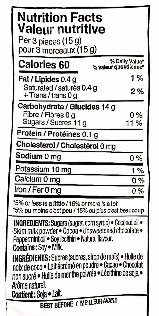 Kerr's Chocolate Mints Candies - Gluten Free, No Artificial Colors, 175g (3-Pack) | Perfect for Parties, Gifts & Office Treats