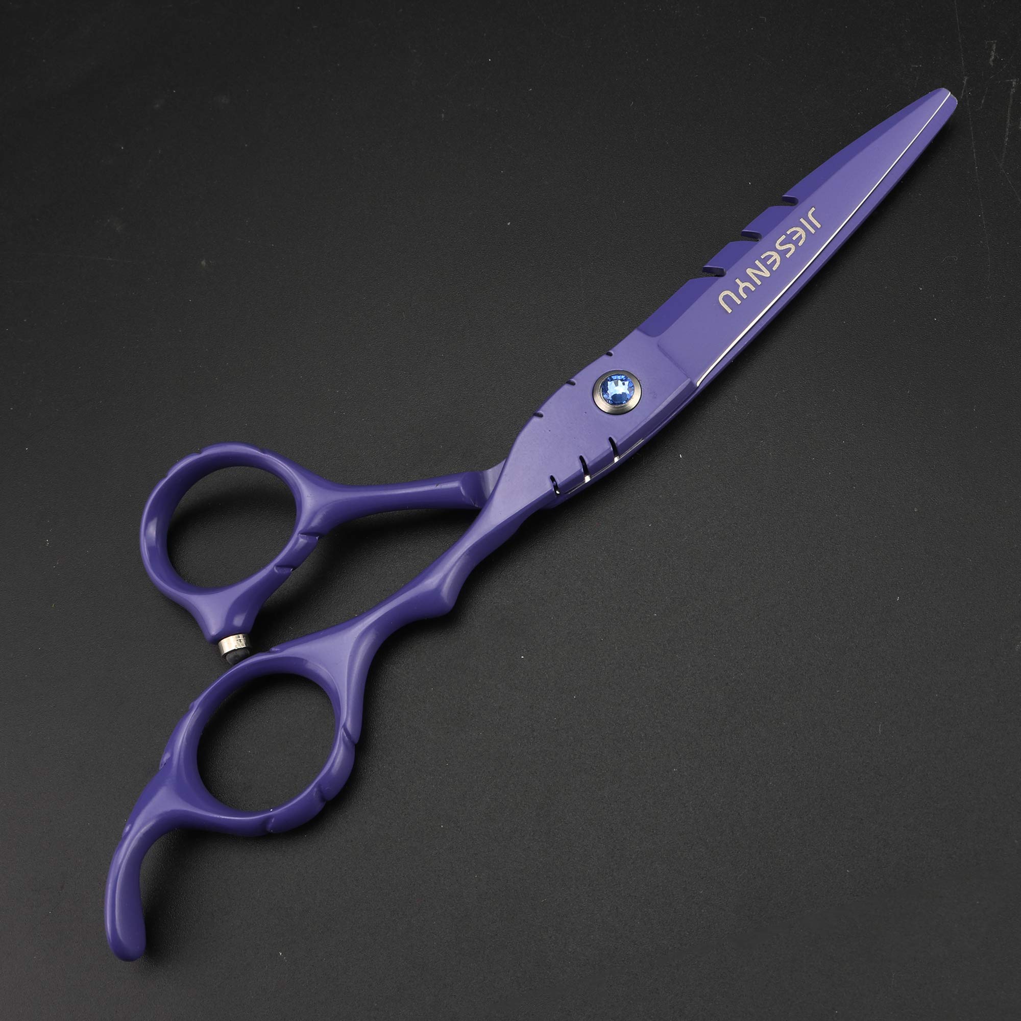 JIESENYU Professional 6 Inch 440C Stainless Steel Barber Scissors Set - Hair Cutting Shears, Thinning Scissors & Flat Scissors for Salon & Home Hairdressing | Perfect for Stylists & DIY Haircuts