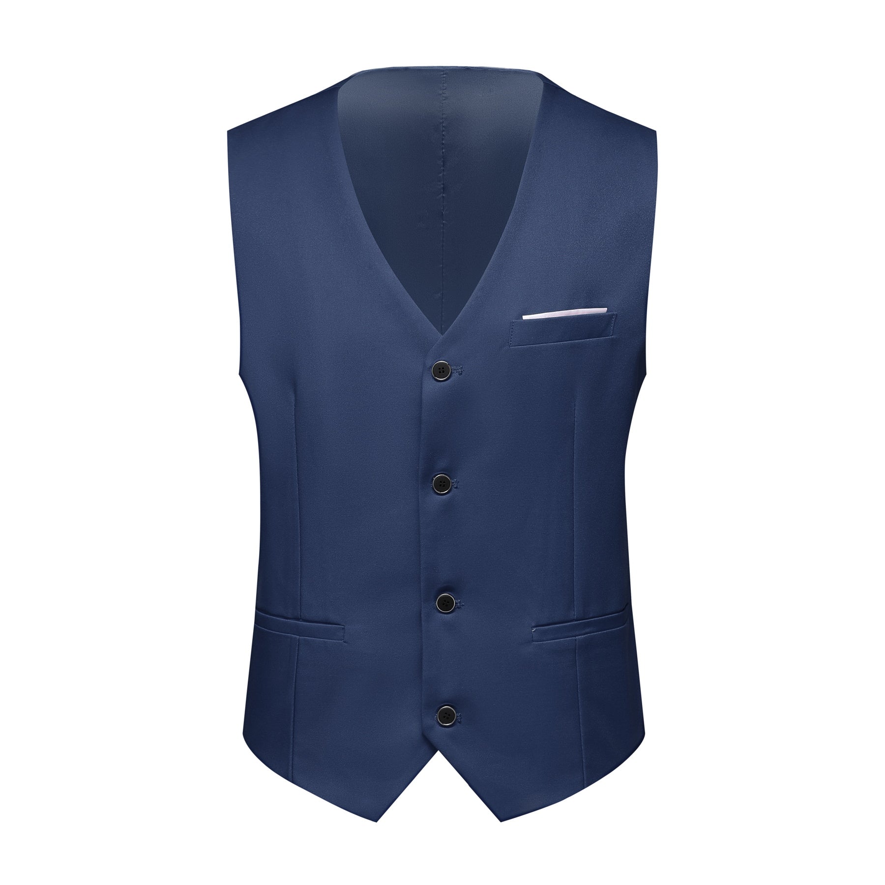 Slim Fit One Button Casual Blue 3 Piece Suit for Men - Business, Wedding & Formal Events | Comfortable & Stylish Office Wear