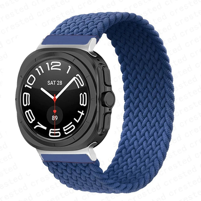 Stretchy Braided Solo Loop Bands for Samsung Galaxy Watch Ultra - Comfortable, Durable & Stylish for Workouts, Running & Everyday Wear