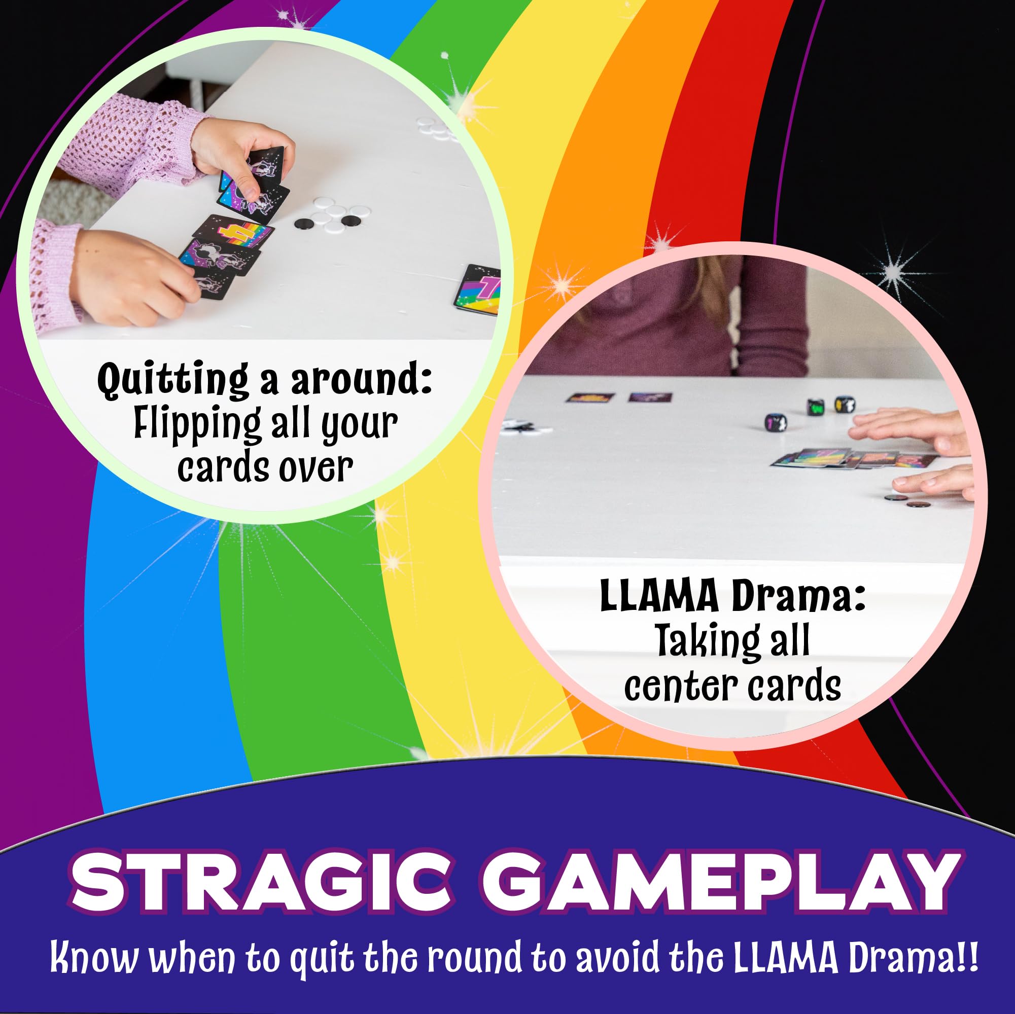 AMIGO Games Don't L.L.A.M.A. Dice Game - Strategic Family Board Game with Llama Theme for Kids & Adults Ages 8+ | 2-6 Players | Fun Party & Travel Game for Family Game Nights