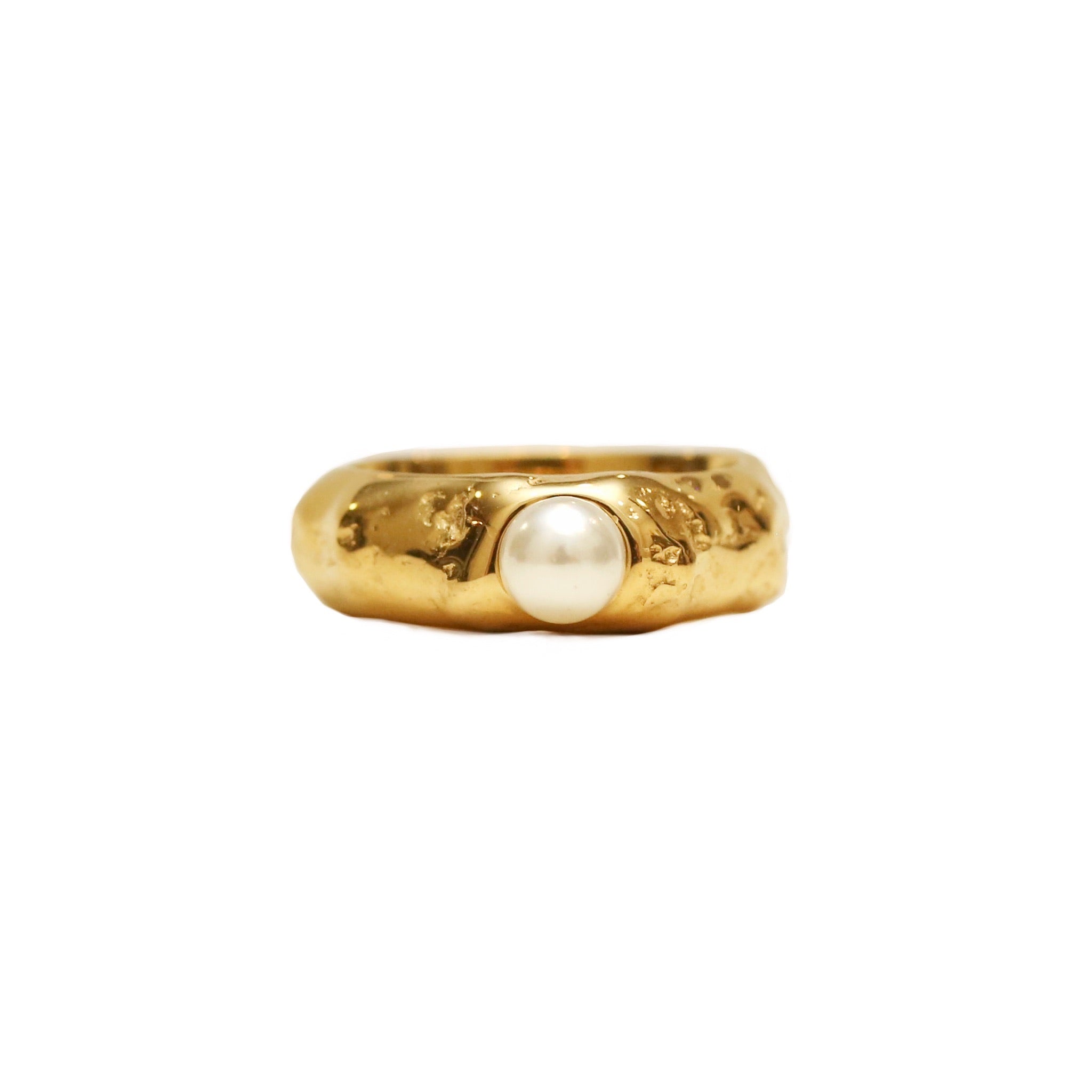 Mini Pearl Chunky Ring - Elegant & Trendy Statement Jewelry for Women - Perfect for Parties, Weddings & Everyday Wear