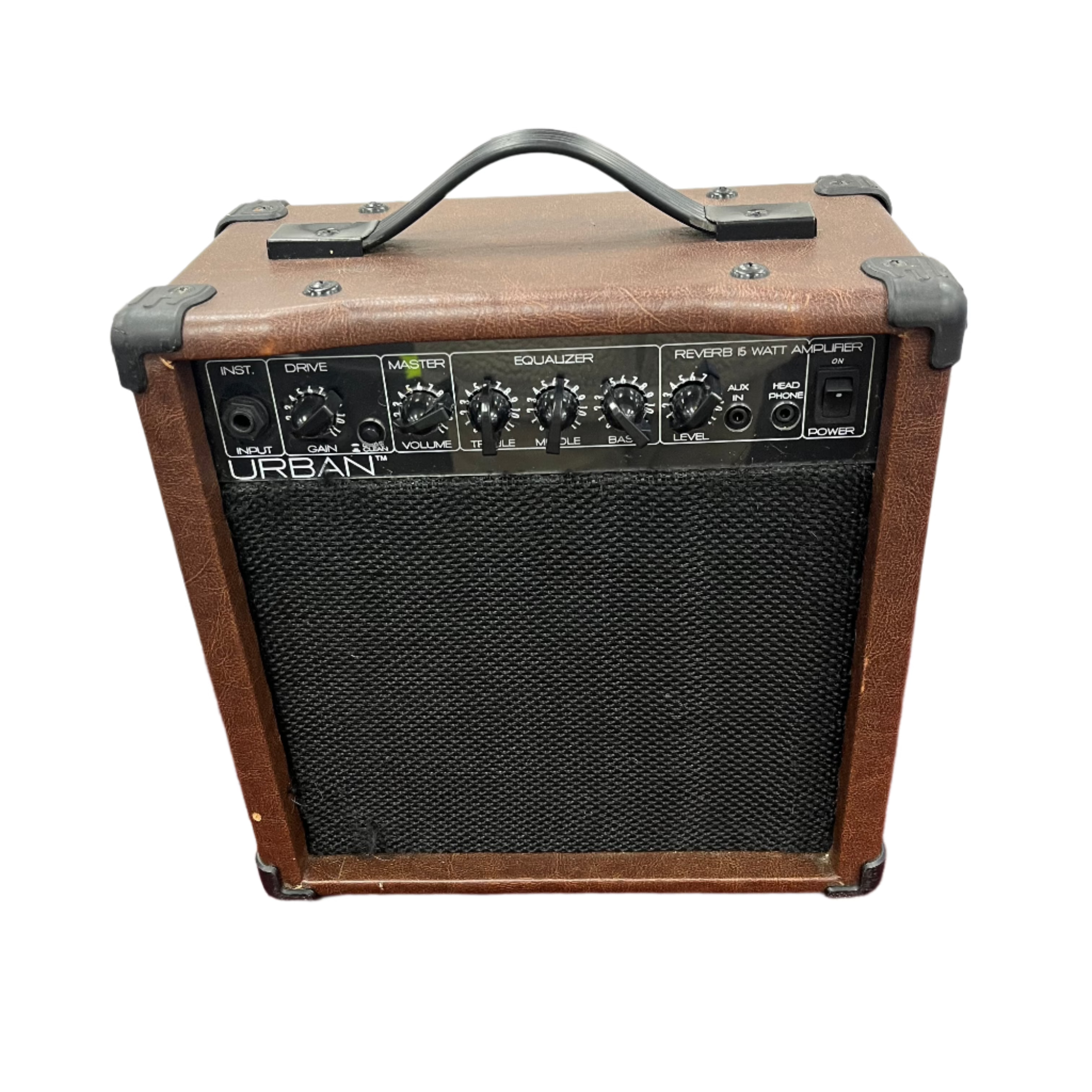 Urban Reverb 15W Portable Electric Guitar Amplifier - Perfect for Home Practice, Studio Recording & Small Gigs