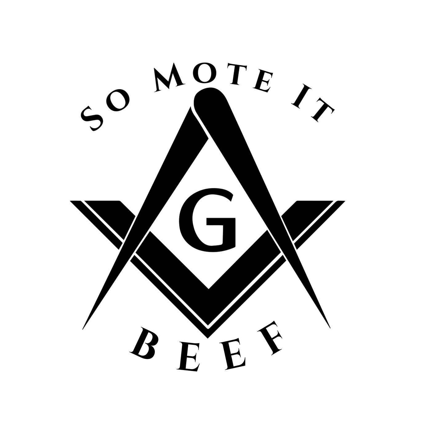 Freemason Apron for Cooking - So Mote It Beef Design - Durable Cotton Kitchen Apron for BBQ, Grilling & Baking - Perfect Masonic Lodge Gift for Men & Women