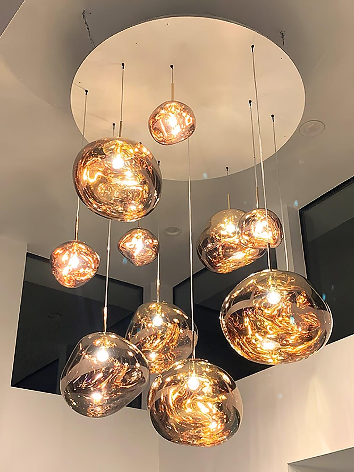 Modern Lava Pendant Lamp - Stylish Volcanic Glass Ceiling Light Fixture for Living Room, Bedroom & Dining Room Decor