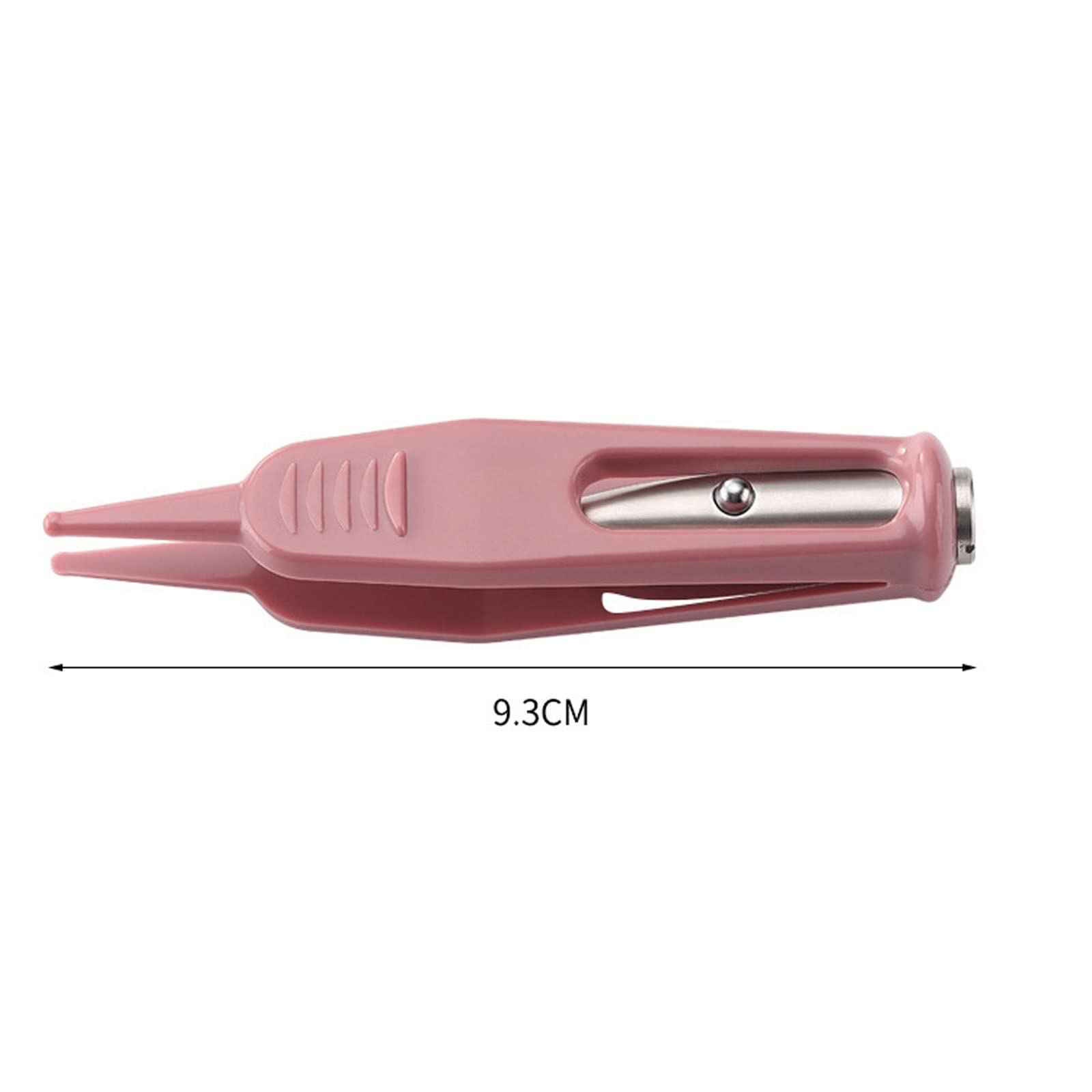 Premium Stainless Steel Hair Removal Tweezers with LED Light - Precision Nose, Ear & Belly Button Cleaner - Safe Grooming Tool for Eyebrows, Splinters & Personal Care (Great for Travel & Home Use)
