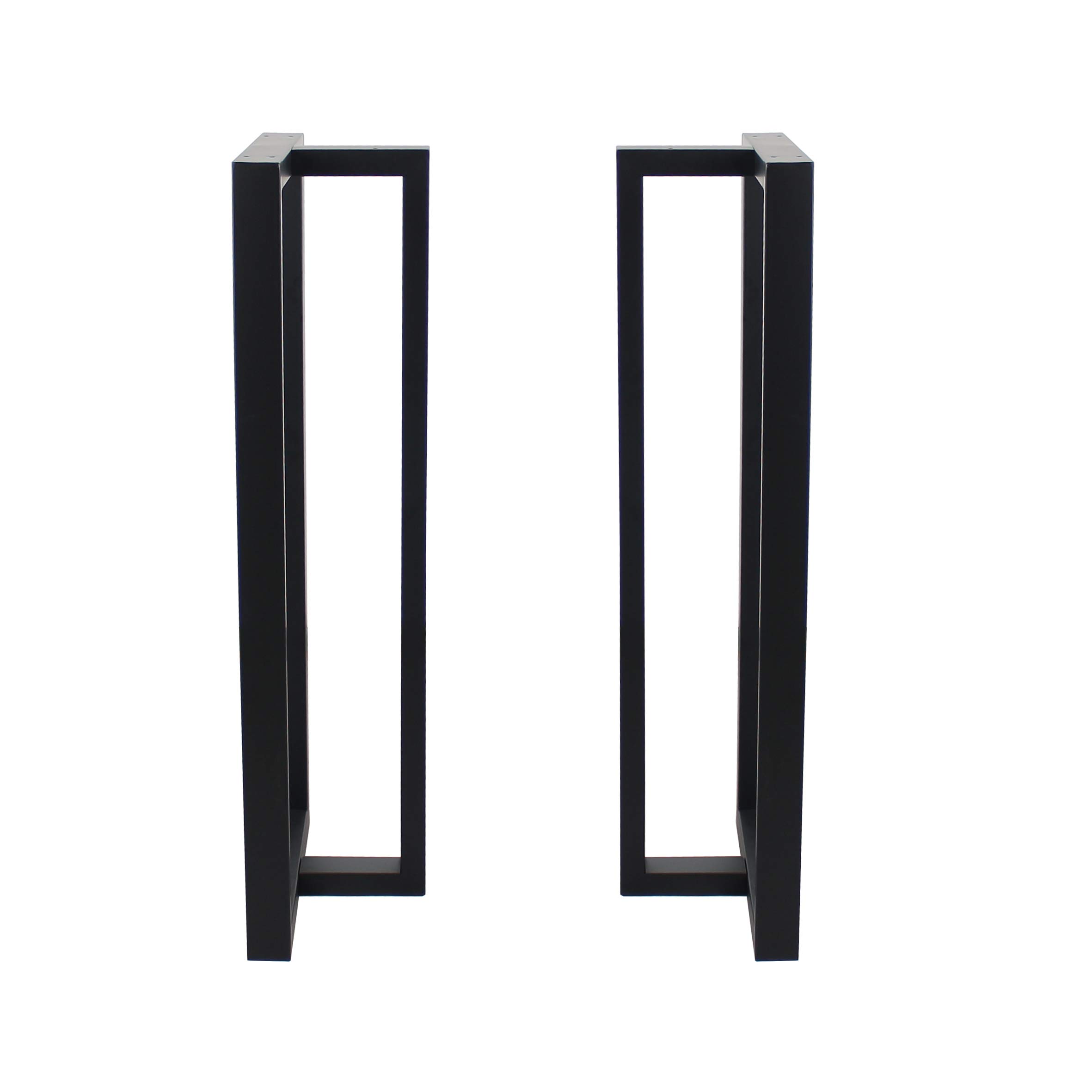 MBQQ 35” Height 15” Wide Rustic T-Shaped Metal Table Legs - Heavy Duty Industrial Style Desk & Dining Table Legs, DIY Iron Bench Supports for Modern Farmhouse Decor | Perfect for Dining Tables, Workbenches & Home Office Furniture