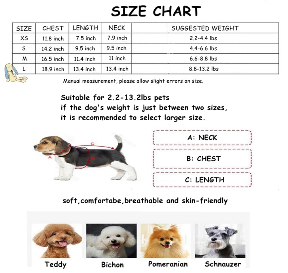 3-Piece Cute Printed Dog Shirts - Soft Breathable Sleeveless Vest Puppy Sweatshirt Outfit for Small Medium Dogs | Comfortable Pet Apparel for Daily Wear, Walks & Photo Shoots