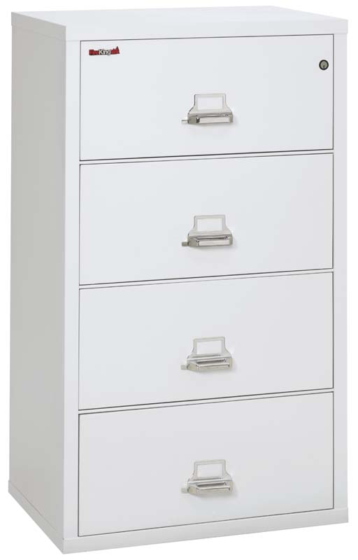 FireKing 4-Drawer 31-Inch Wide Lateral Fireproof File Cabinet - Secure Document Storage for Office & Home Use