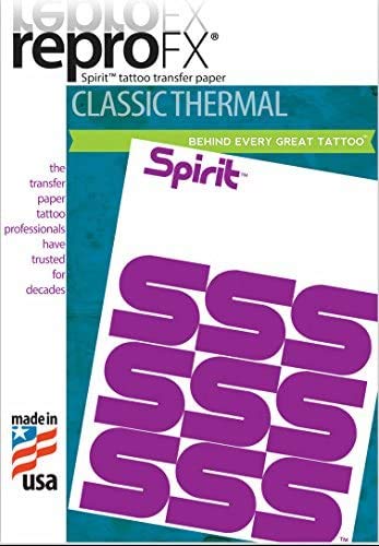 Repro FX Spirit Master Stencil Paper - 100 Sheets for ThermoFax Machines | Professional Tattoo Stencil Supplies | Perfect for Tattoo Artists & Body Art Studios