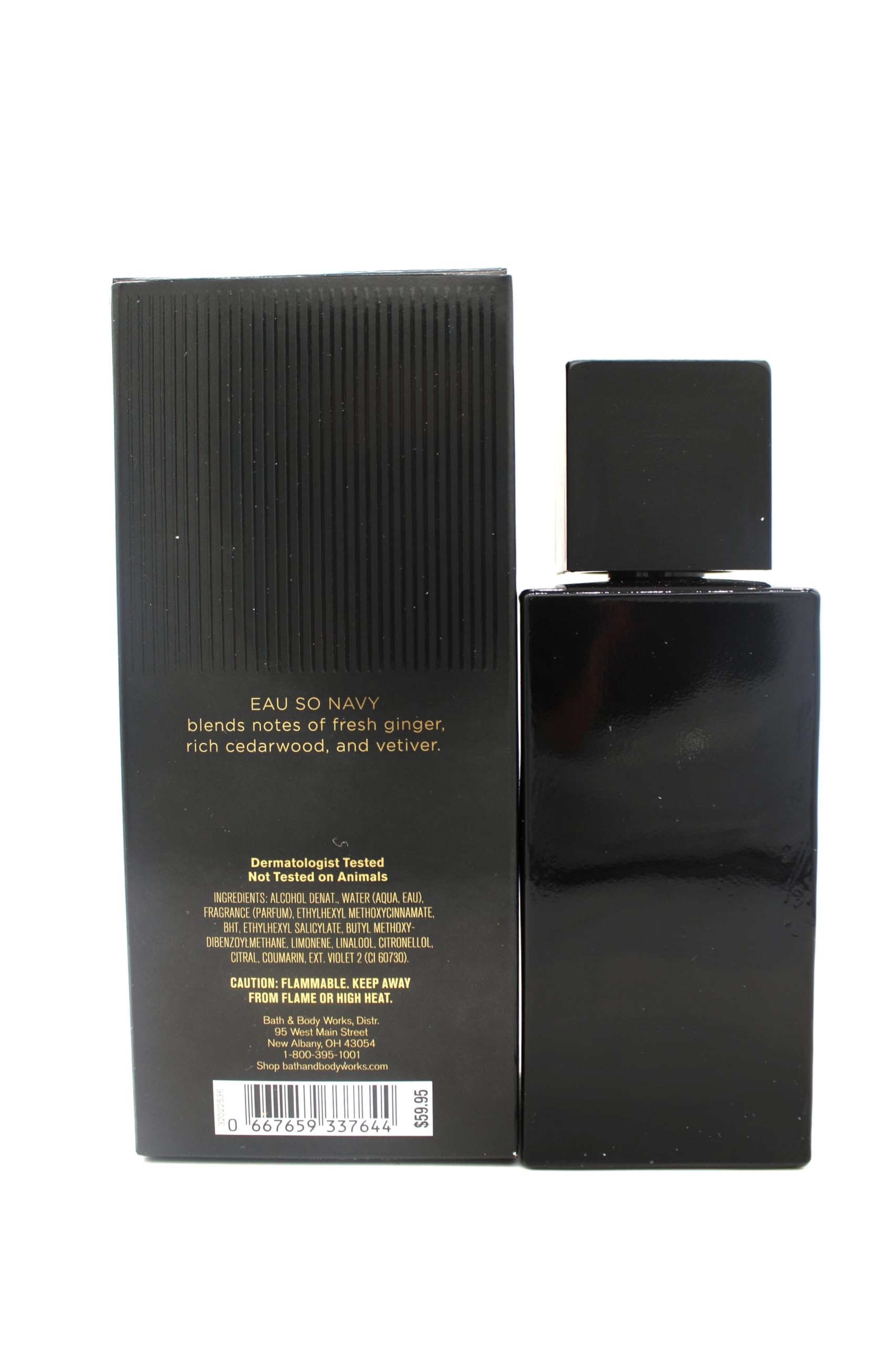 EauSo Navy Cologne Body Spray for Men - 3.4 fl oz Fresh Scent Bath & Body Spray - Perfect for Daily Use, Gym & Special Occasions