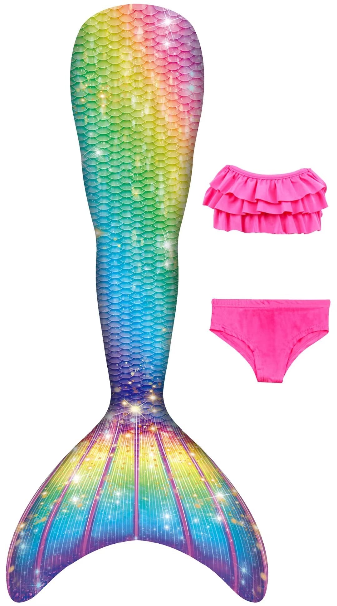 Stylish ShePretty Mermaid Tail & Bikini Set for Girls - Perfect for Pool Parties, Beach Vacations & Summer Fun