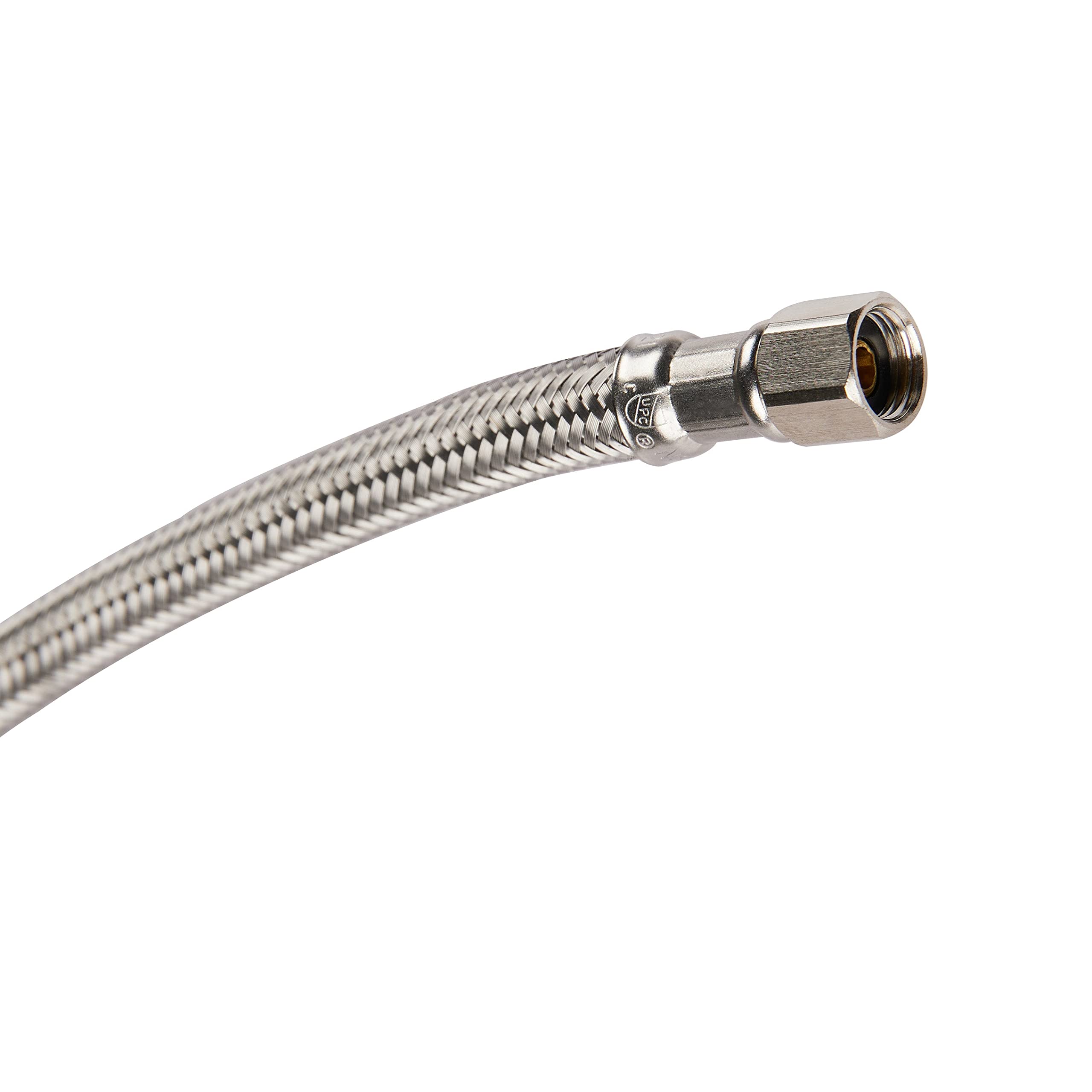 EFIELD 10 FT Stainless Steel Braided Refrigerator Ice Maker Water Supply Line - 1/4