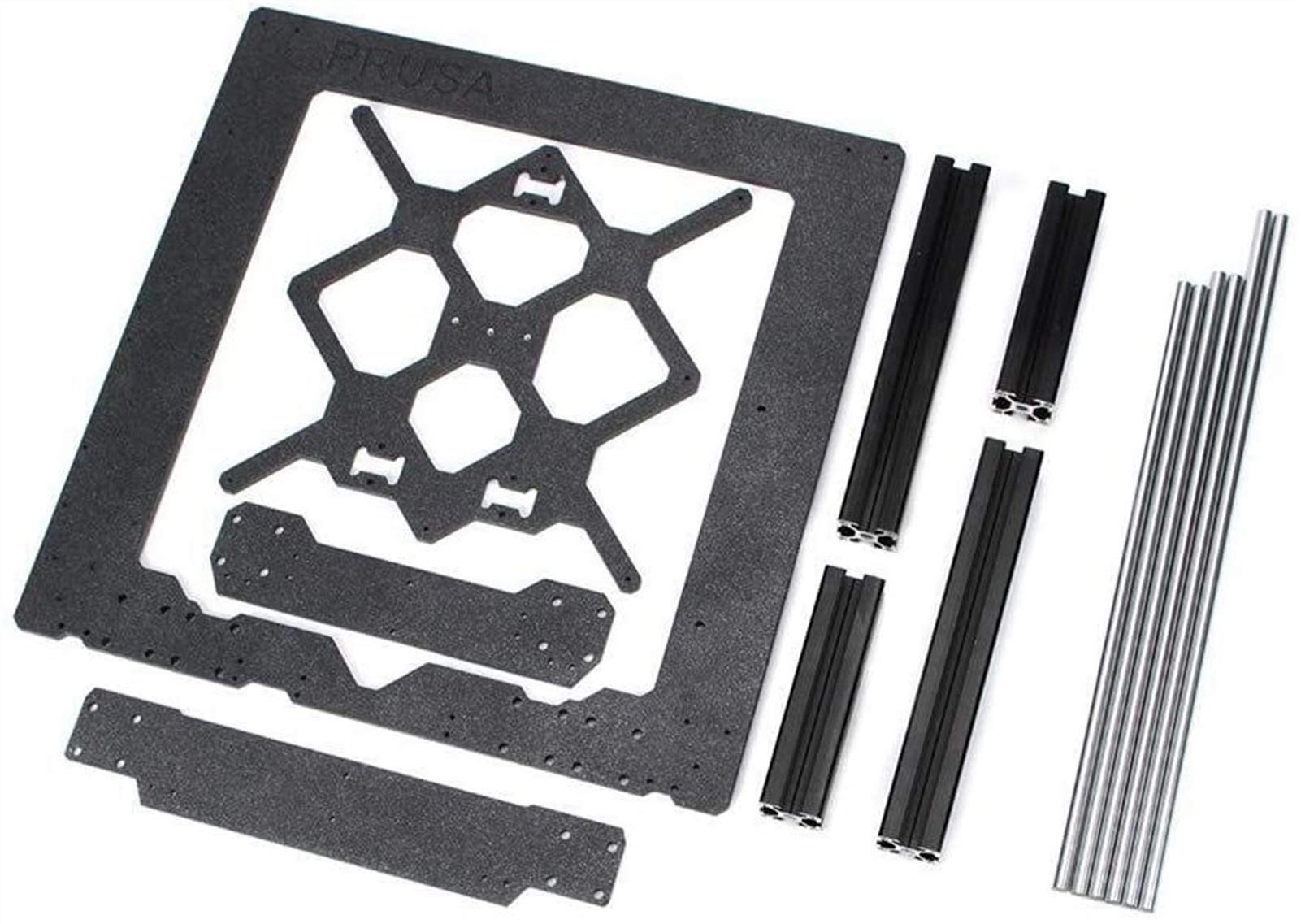 Original Prusa I3 Mk3 3D Printer Parts - Aluminum Frame & Smooth Rods Kit - High Precision Replacement Parts for 3D Printing - Perfect for DIY Repairs & Upgrades