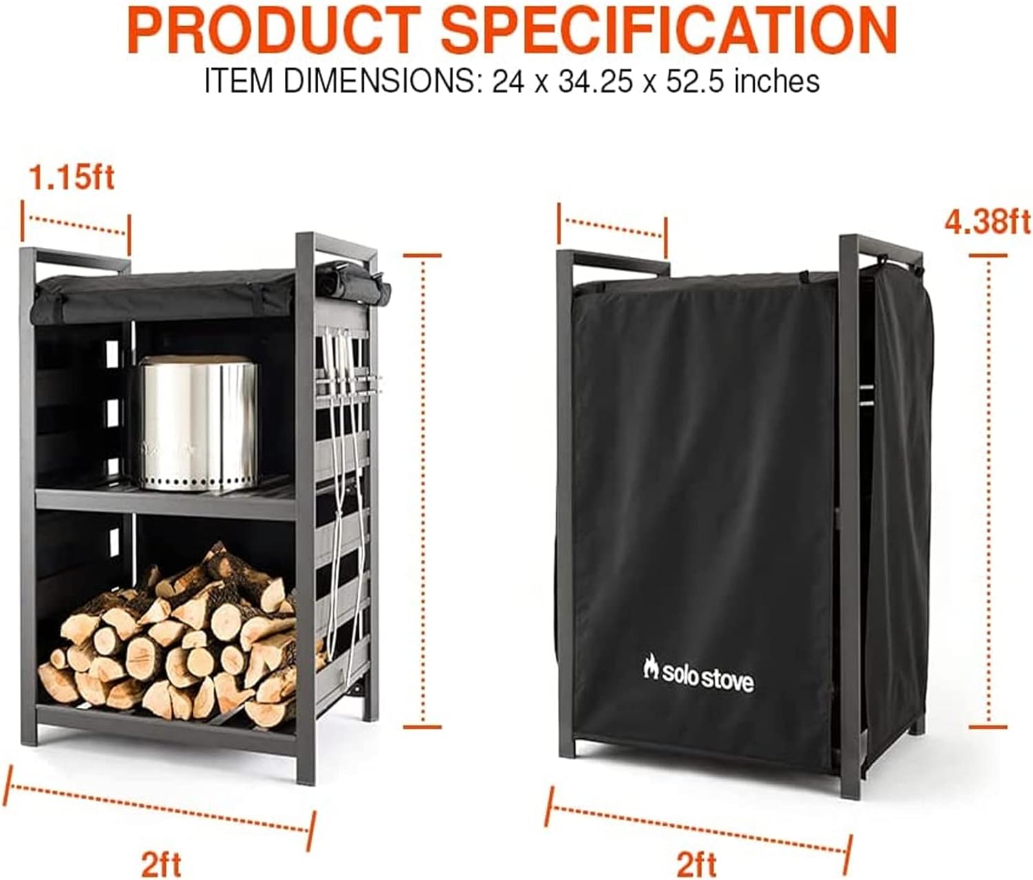 Solo Stove Station Grey - Portable Campfire Pit for Outdoor Adventures, Backyard Gatherings & Bonfire Nights | Smokeless Fire Pit for Patio, RV & Camping