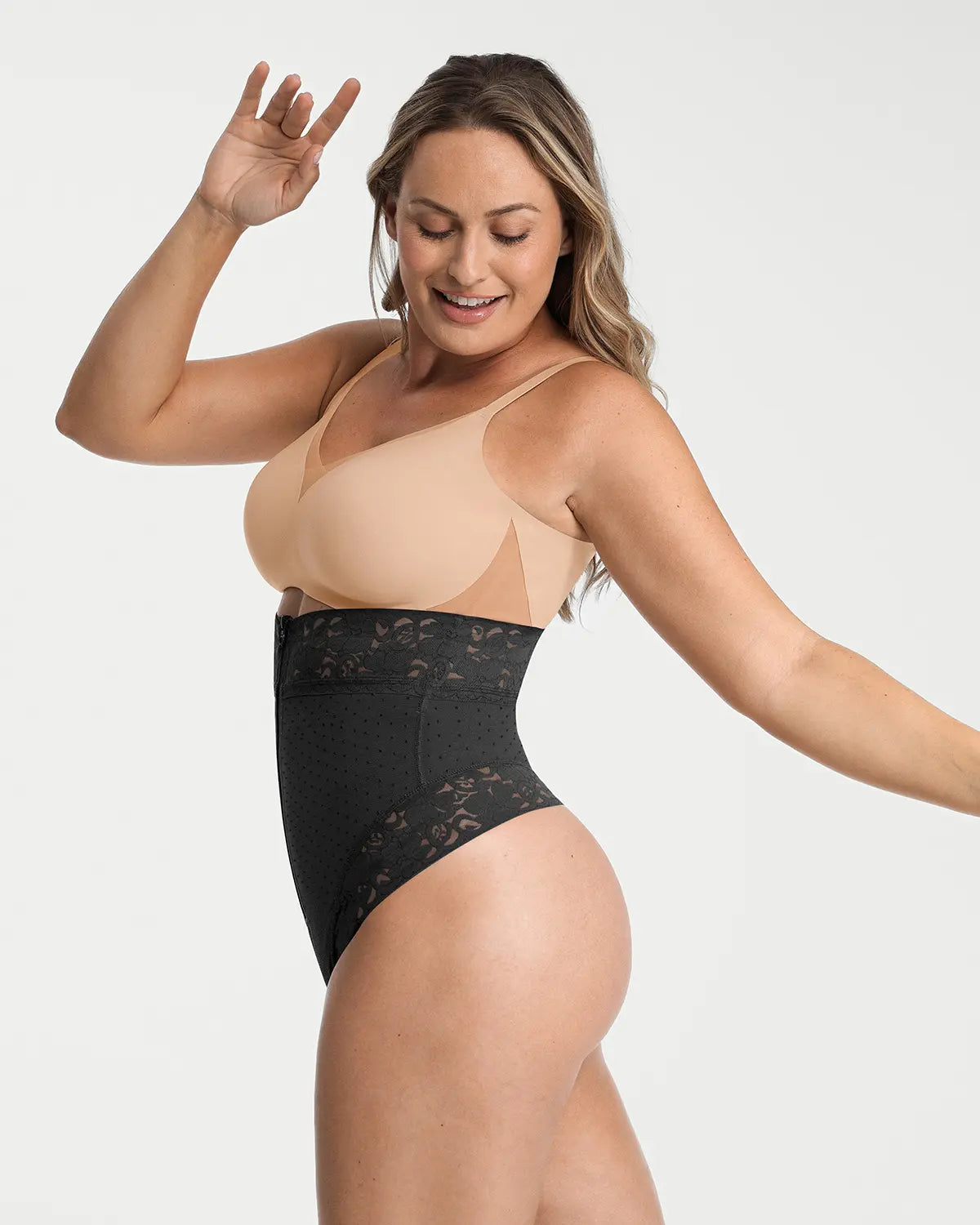 AirSlim® Mid Rise Polka Dot Shaping Panty - High Waist Tummy Control Underwear for Women | Perfect for Everyday Wear, Workouts & Special Occasions