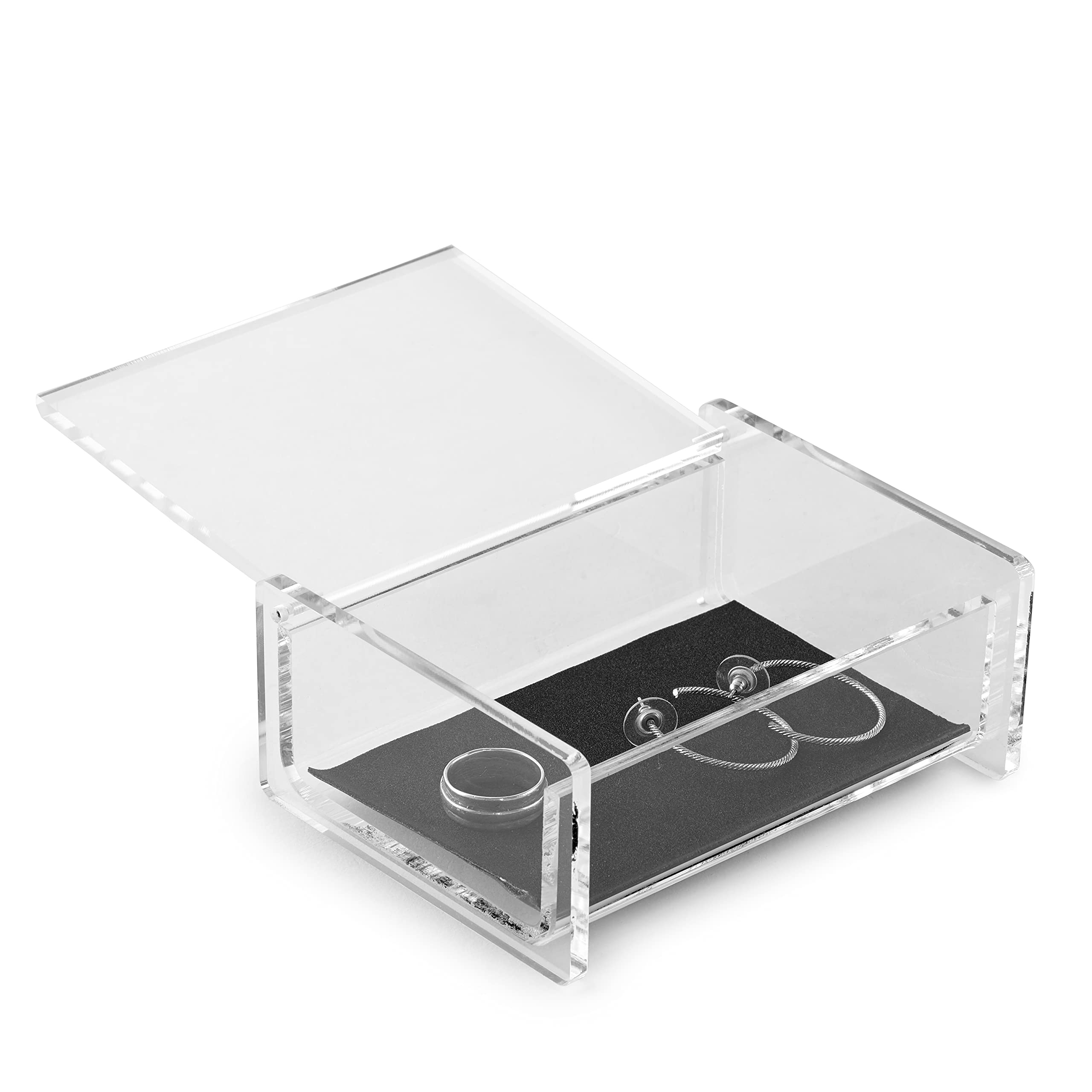 Clear Acrylic Hinged Storage Box - 3.75