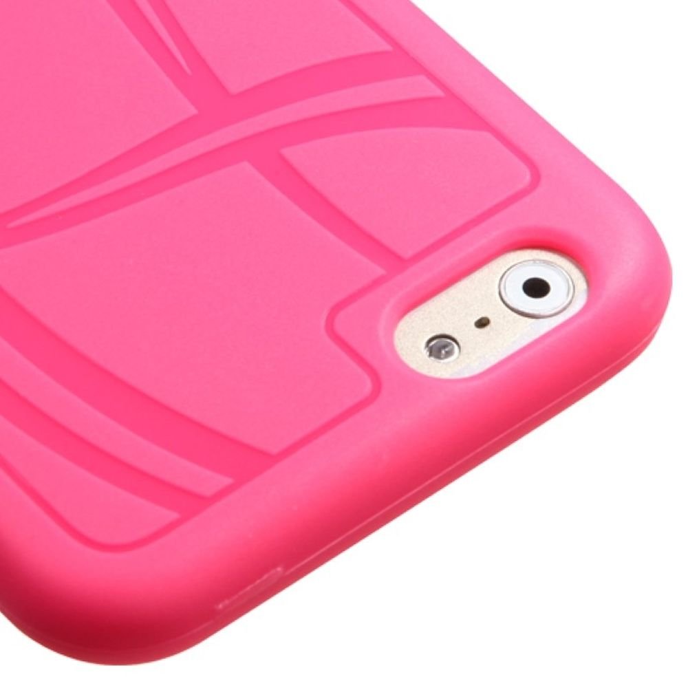 Asmyna iPhone 6 Case - Basketball Texture Candy Skin Cover with Retail Packaging - Pink - Perfect for Sports Fans & Trendy Phone Protection